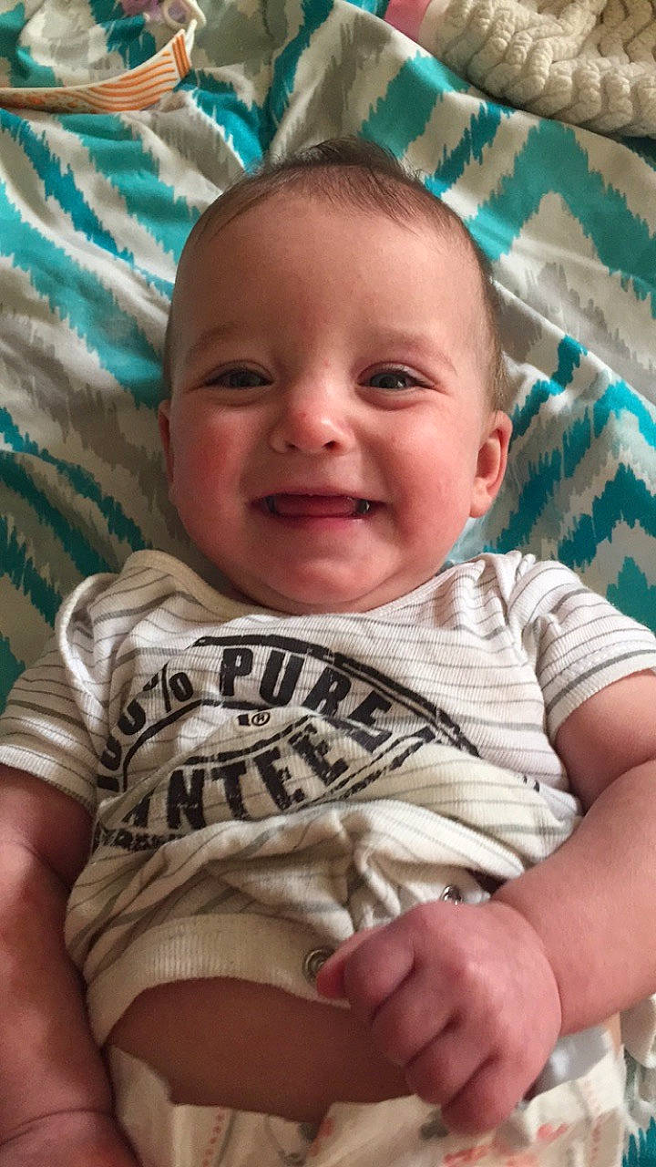 Alli joined the competition — help win amazing prizes! baby, cheek, child, chin, eye, face, facial_expression, forehead, head, laugh, mouth, muscle, nose, person, skin, smile, toddler