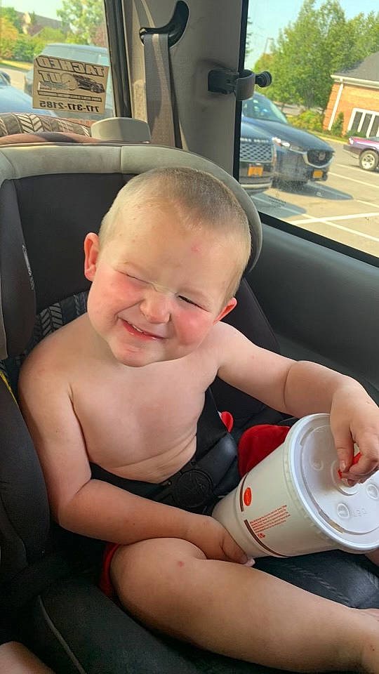 Leland joined the competition — help win amazing prizes! auto_part, automotive_design, automotive_exterior, baby, baby_products, chest, child, family_car, finger, happy, joy, motor_vehicle, nail, person, smile, thigh, thumb, toddler, vehicle, vehicle_door