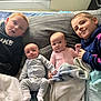 Dale is registered to the contest to win money with this photo: child, baby, infant, bed, blanket, clothing, face, happy, indoor, person, portrait, sitting, smile, toddler, window, hoodie, couch, family, cute