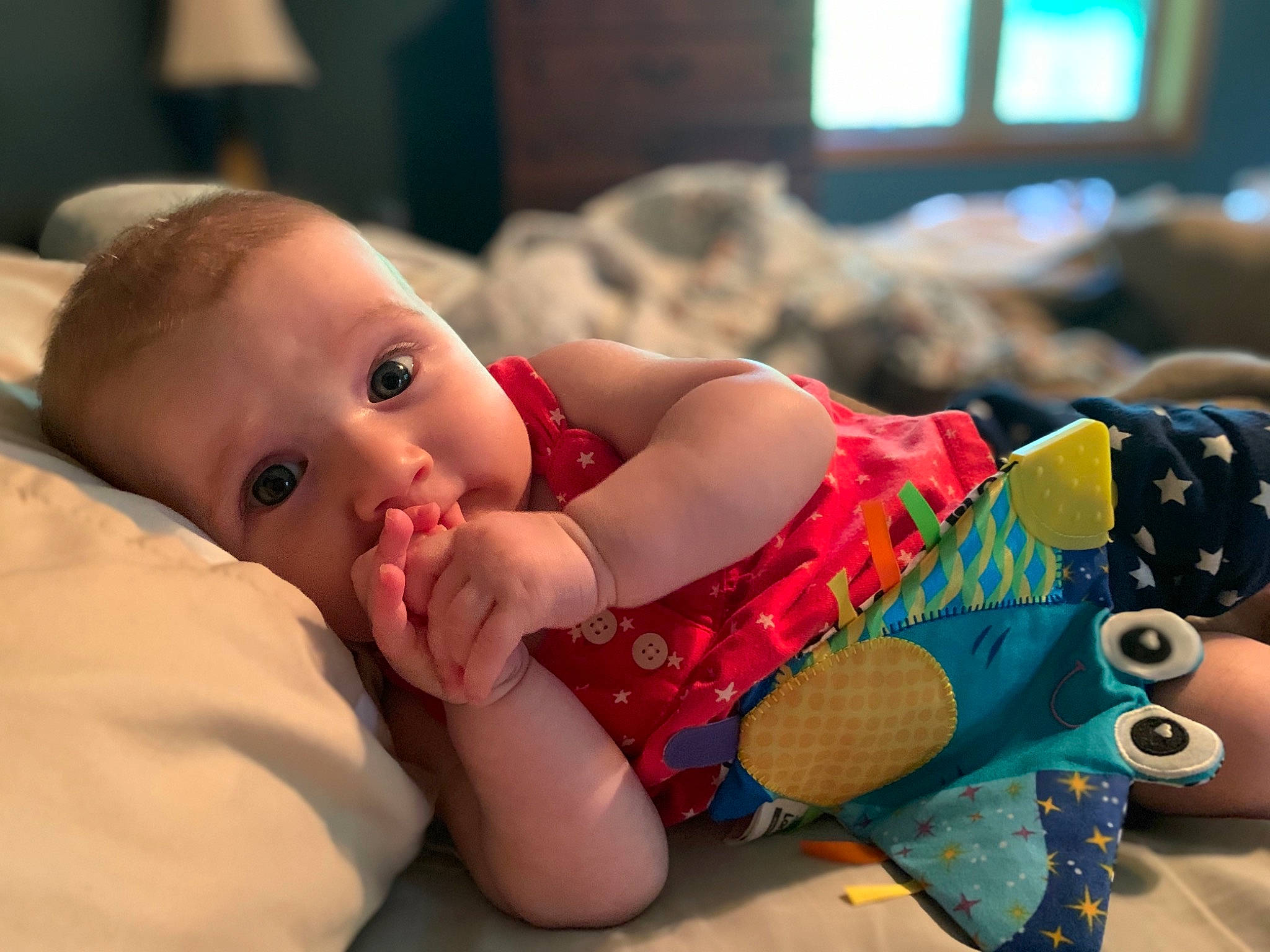 Briar joined the competition — help win amazing prizes! baby, cheek, child, ear, eye, finger, head, mouth, person, play, skin, toddler, tummy_time