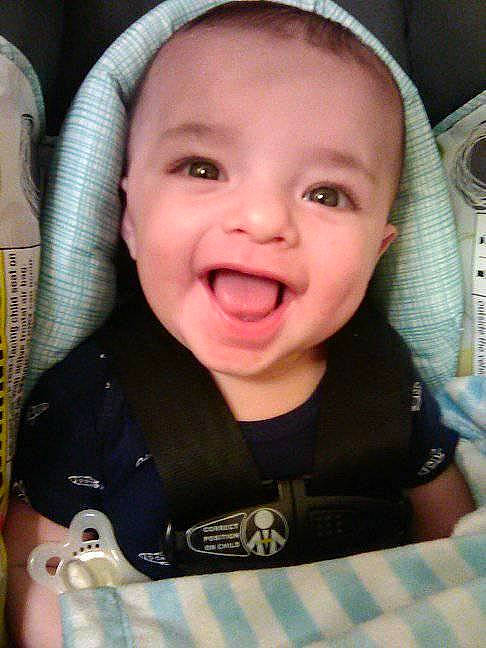 Noel joined the competition — help win amazing prizes! baby, baby_making_funny_faces, cheek, child, chin, cool, eye, eyebrow, face, facial_expression, forehead, head, laugh, lip, mouth, nose, person, product, skin, smile