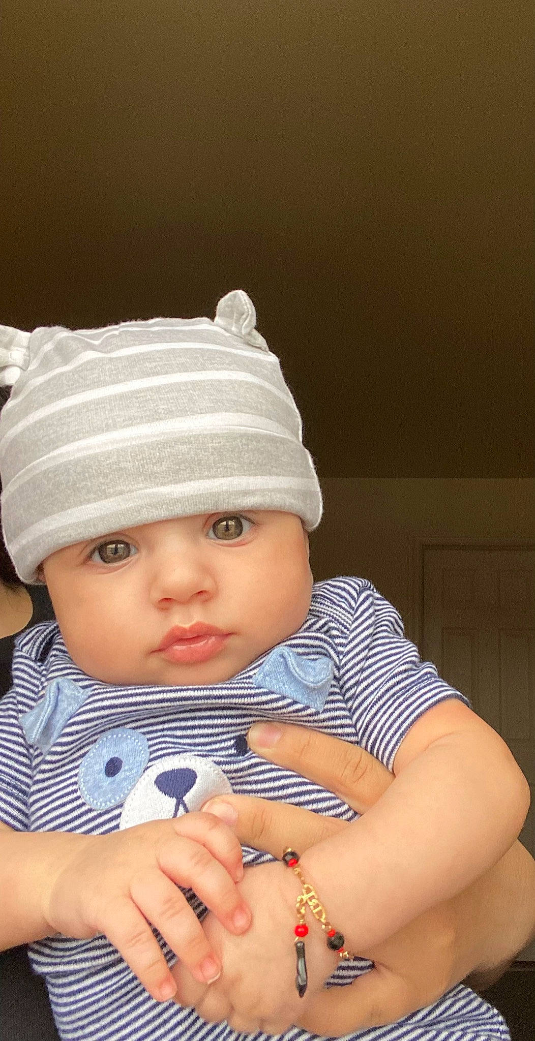 Marc joined the competition — help win amazing prizes! baby, baby_toddler_clothing, cap, cheek, child, eye, fashion_accessory, flash_photography, fun, grass, hand, happy, hat, head, headwear, lip, nail, person, sitting, skin