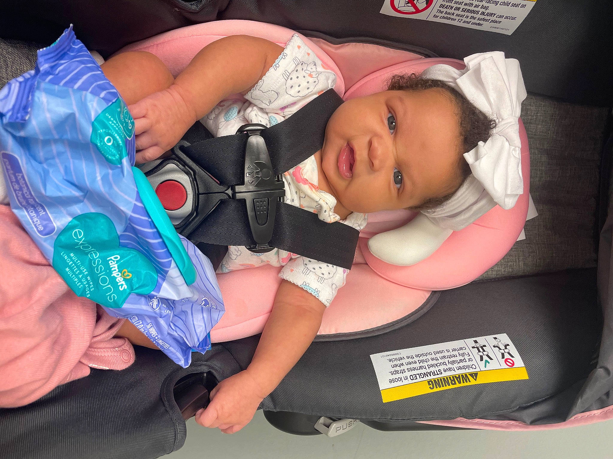 Empryss joined the competition — help win amazing prizes! baby, baby_carriage, baby_in_car_seat, baby_products, baby_toddler_clothing, car_seat, child, comfort, finger, fun, hand, hat, lap, nail, person, plastic, sitting, thigh, toddler, trunk