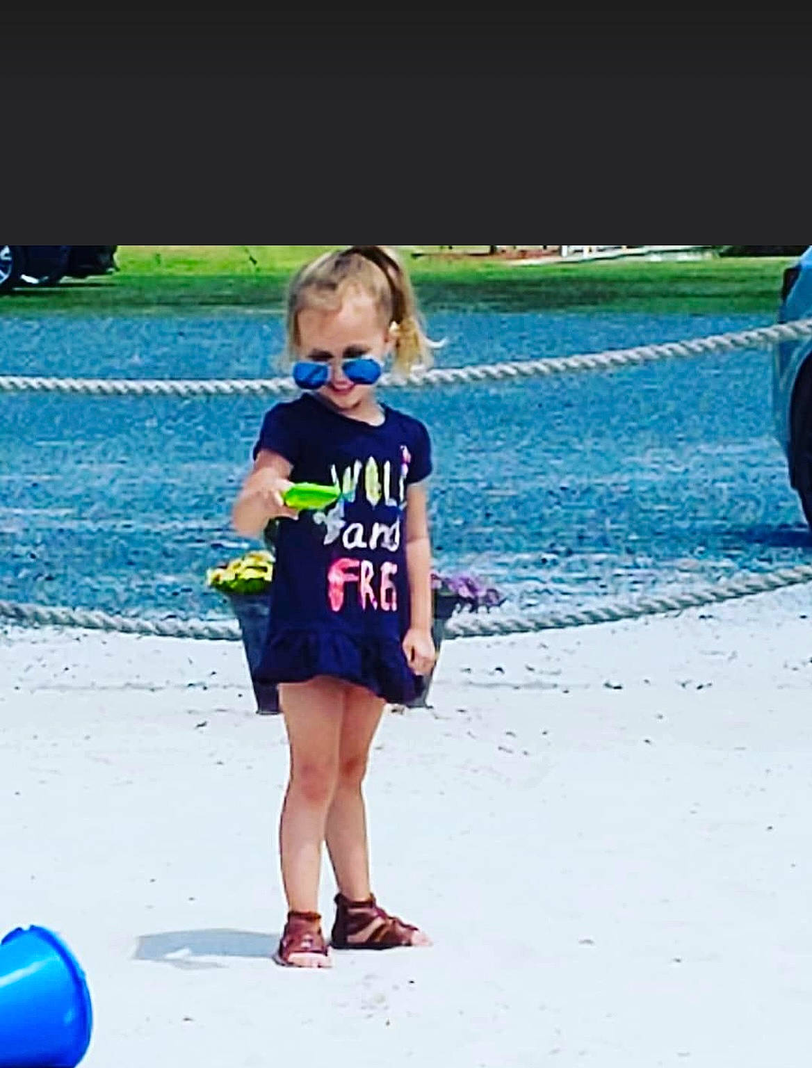 Autumn Skye joined the competition — help win amazing prizes! body_of_water, child, electric_blue, fun, games, hairstyle, happy, human_leg, leisure, pattern, people_in_nature, people_on_beach, person, play, recreation, sand, street_fashion, summer, toddler, waist