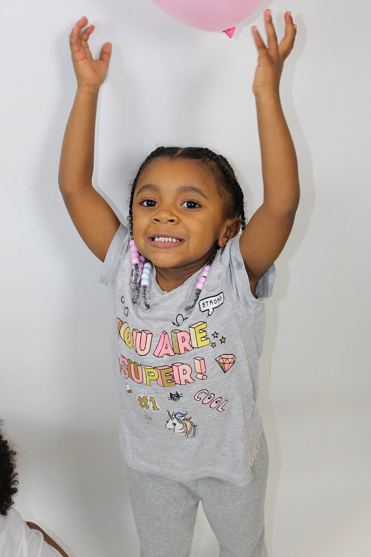 Kahlani joined the competition — help win amazing prizes! baby_toddler_clothing, chin, clothing, eye, face, facial_expression, finger, gesture, hair, hairstyle, happy, head, human_body, joint, joy, neck, person, shoulder, skin, sleeve