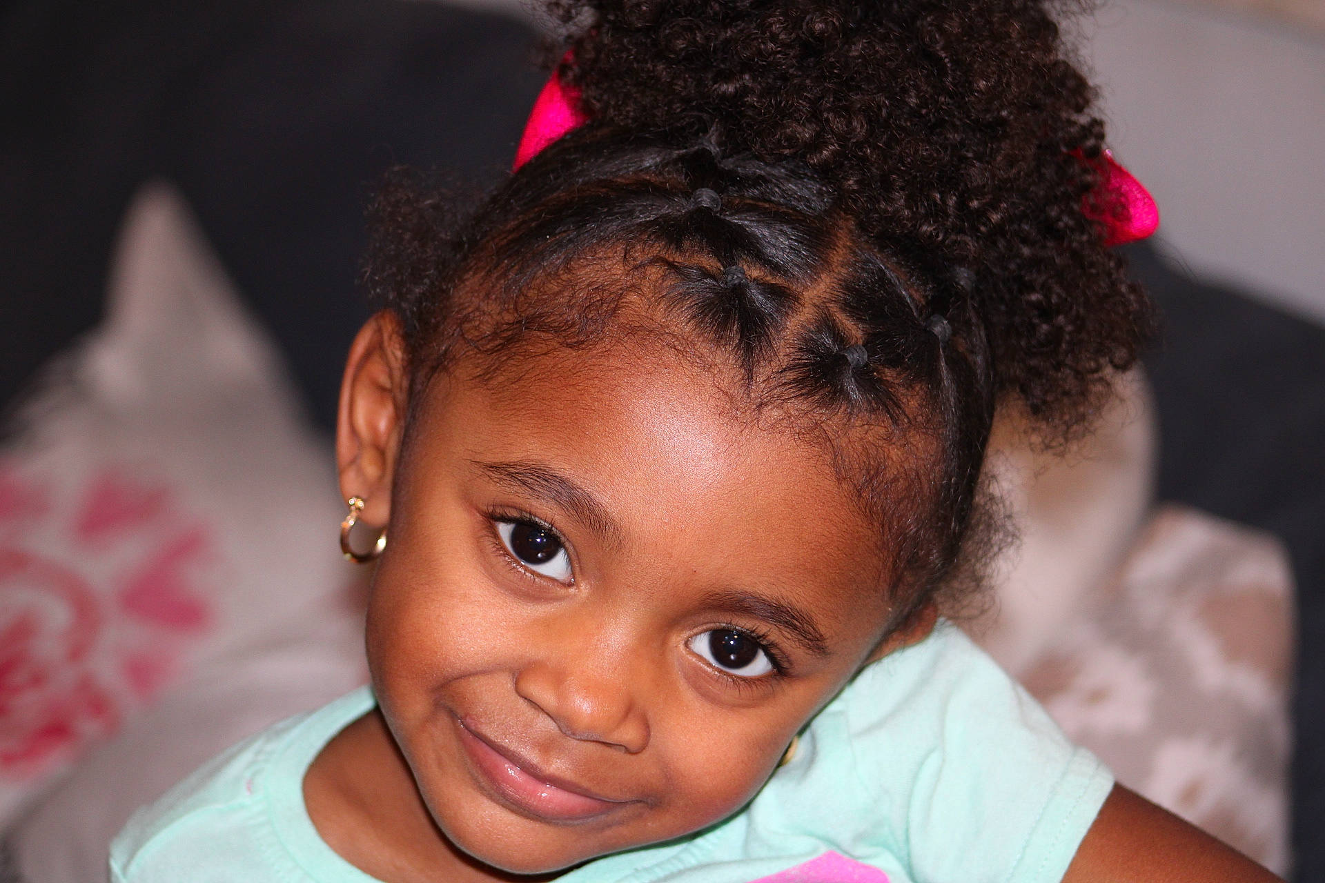 Kahlani joined the competition — help win amazing prizes! cheek, chin, ear, eye, eyebrow, eyelash, forehead, gesture, hair, hairstyle, happy, iris, joy, lip, mouth, nose, organ, person, pink, skin