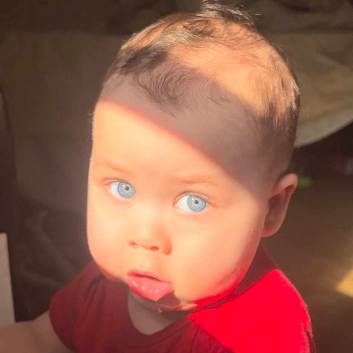 Nazai is registered to the contest to win money with this photo: accessories, baby, blonde, bodypart, clothing, cosmetics, earring, face, hair, head, jewelry, lipstick, mouth, person, photography, piercing, portrait, selfie, t_shirt, tongue