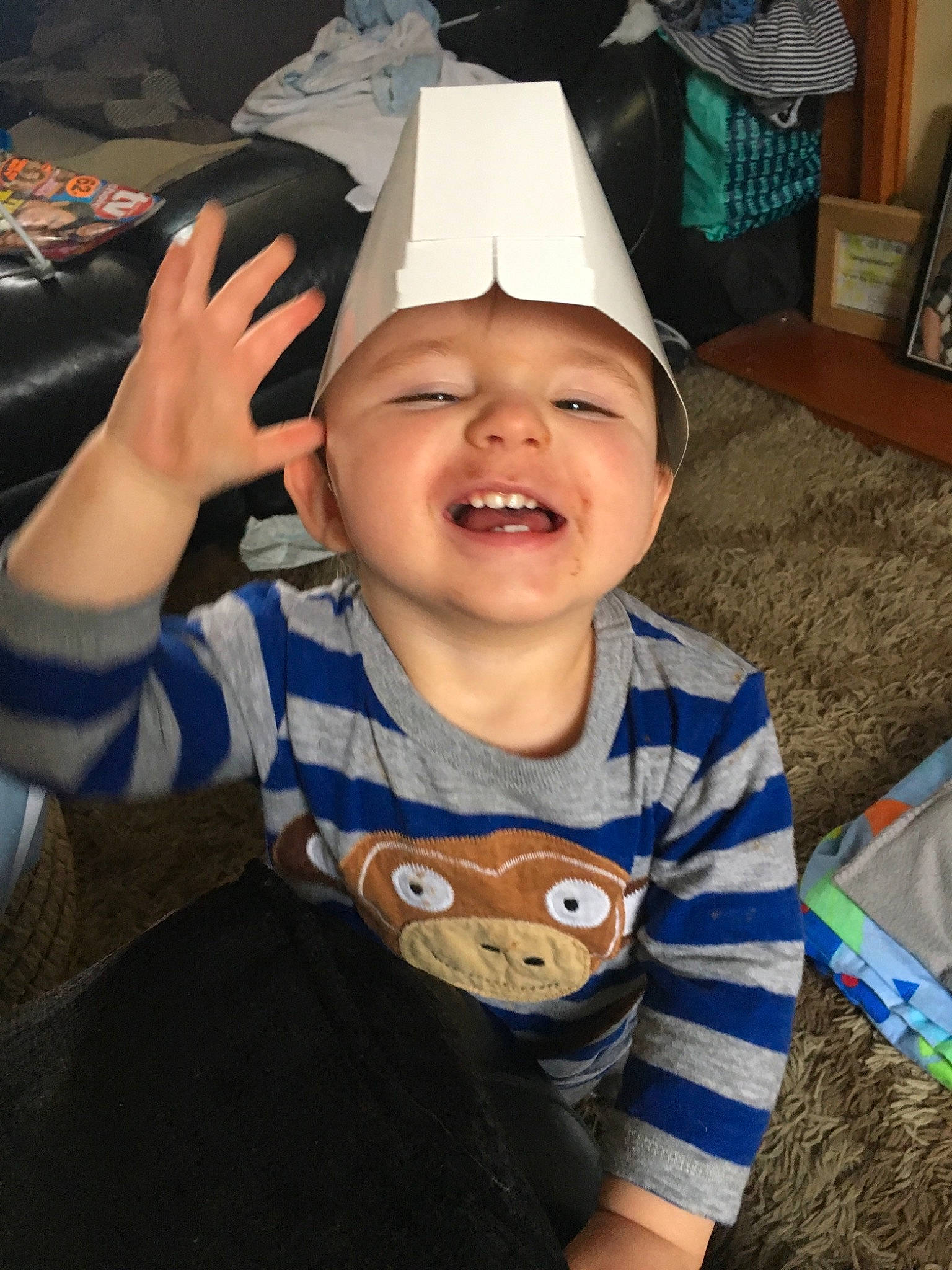 Leo joined the competition — help win amazing prizes! baby, child, headwear, joy, person, smile, toddler