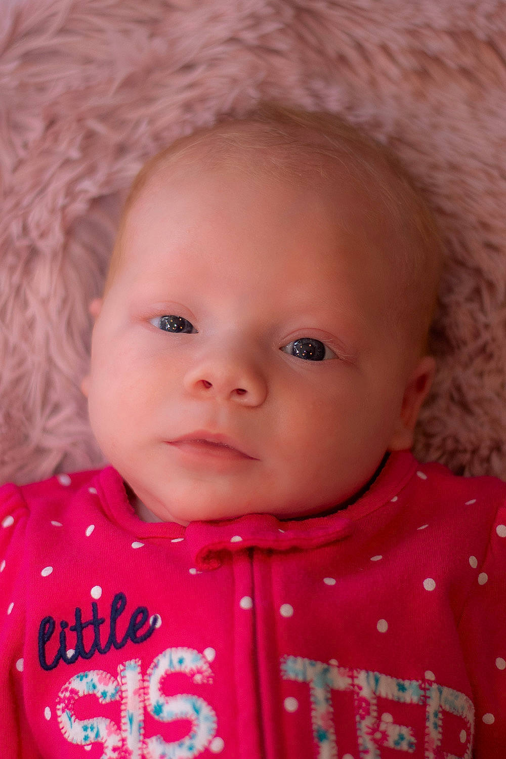 Bria joined the competition — help win amazing prizes! baby, beauty, cheek, child, chin, close_up, eye, eyebrow, face, forehead, head, iris, lip, mouth, nose, person, pink, red, skin, smile