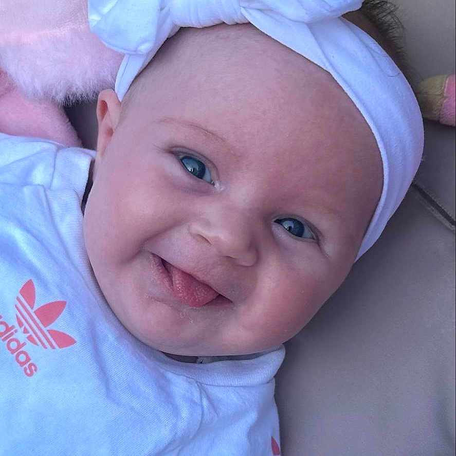 Miley-Bow joined the competition — help win amazing prizes! accessories, baby, bodypart, clothing, cushion, face, happy, hat, head, homedecor, laughing, mouth, newborn, person, photography, portrait, selfie, smile, t_shirt, teeth