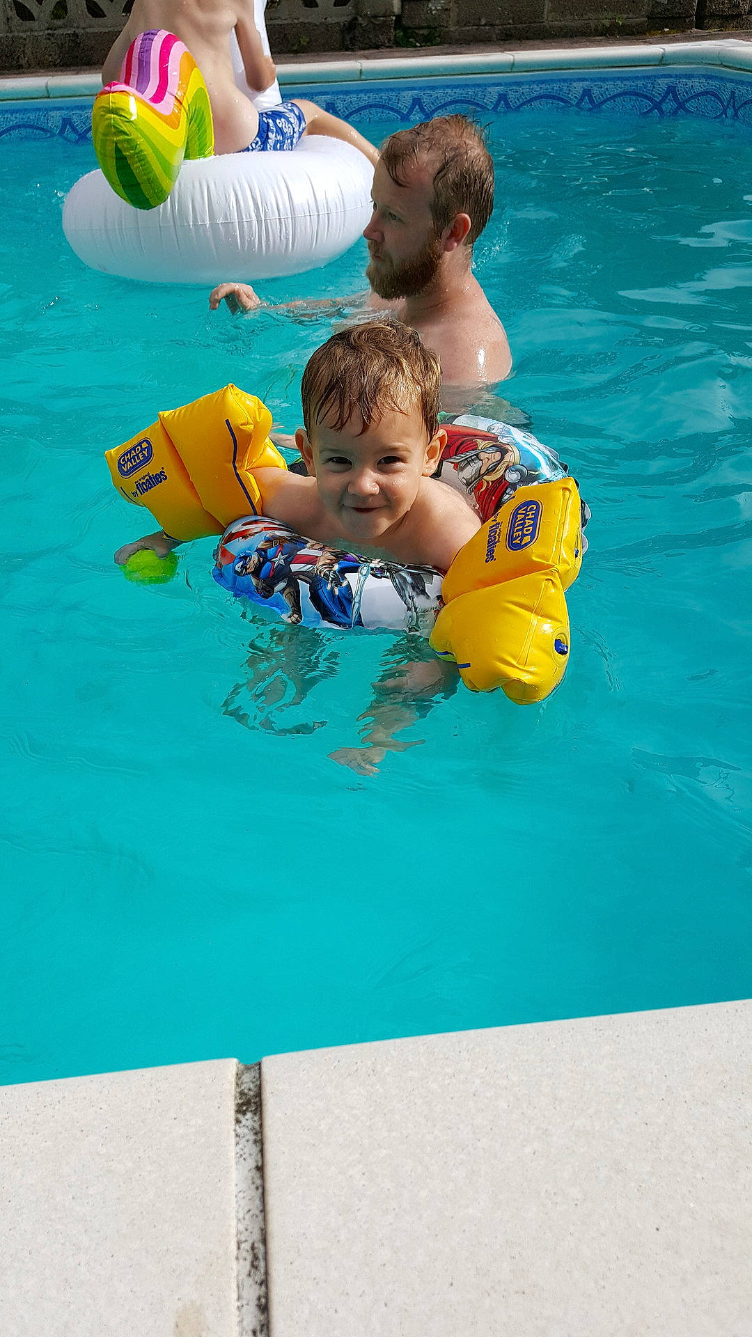 Jake joined the competition — help win amazing prizes! amusement_park, child, fun, girl, inflatable, joy, leisure, person, personal_protective_equipment, play, pool, product, recreation, summer, swimming, swimming_pool, swimwear, toddler, vacation, water