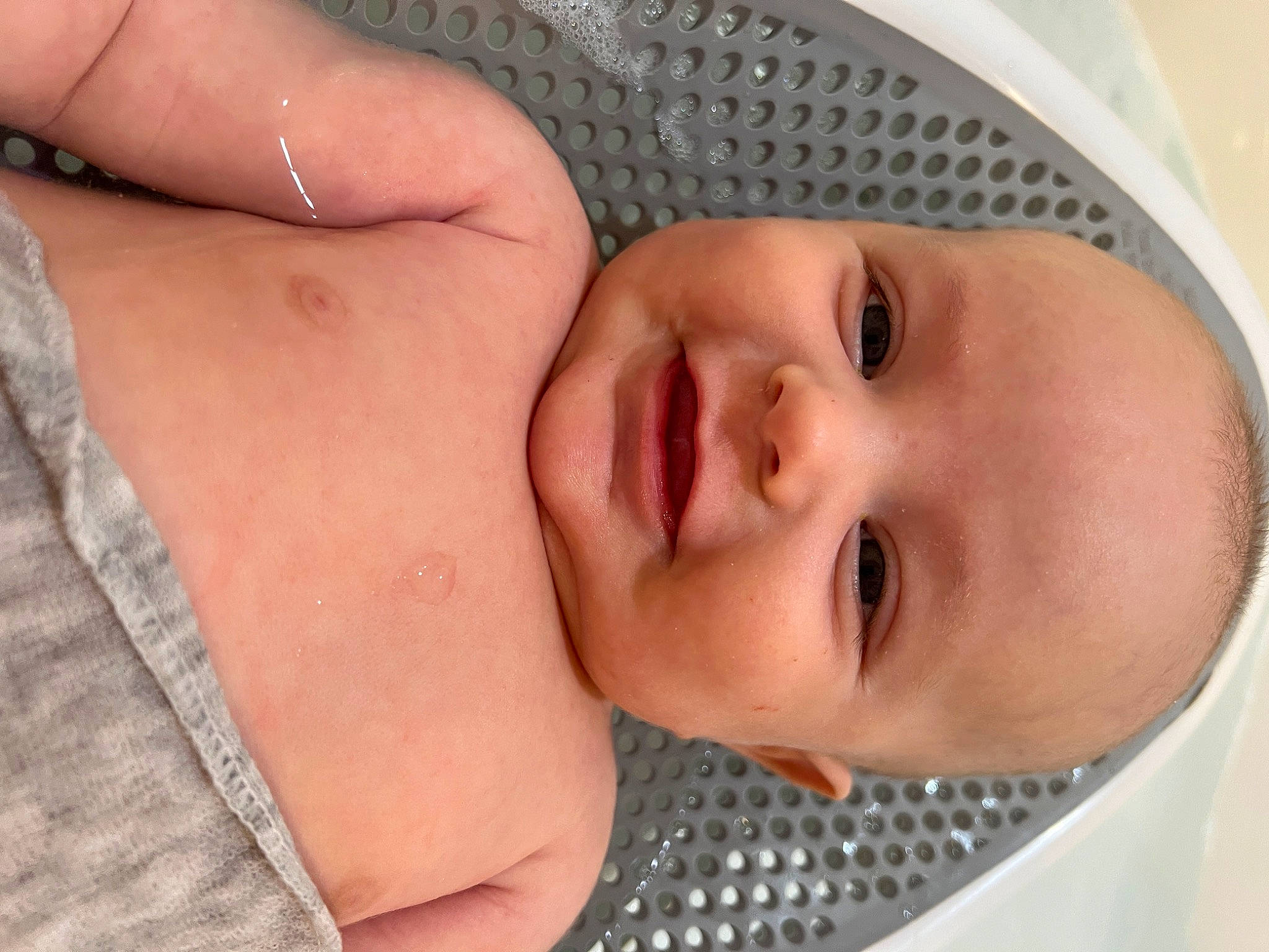 Miles joined the competition — help win amazing prizes! baby, cheek, chest, child, chin, close_up, comfort, eye, eyebrow, eyelash, finger, gesture, happy, iris, joy, lip, mouth, nose, person, skin