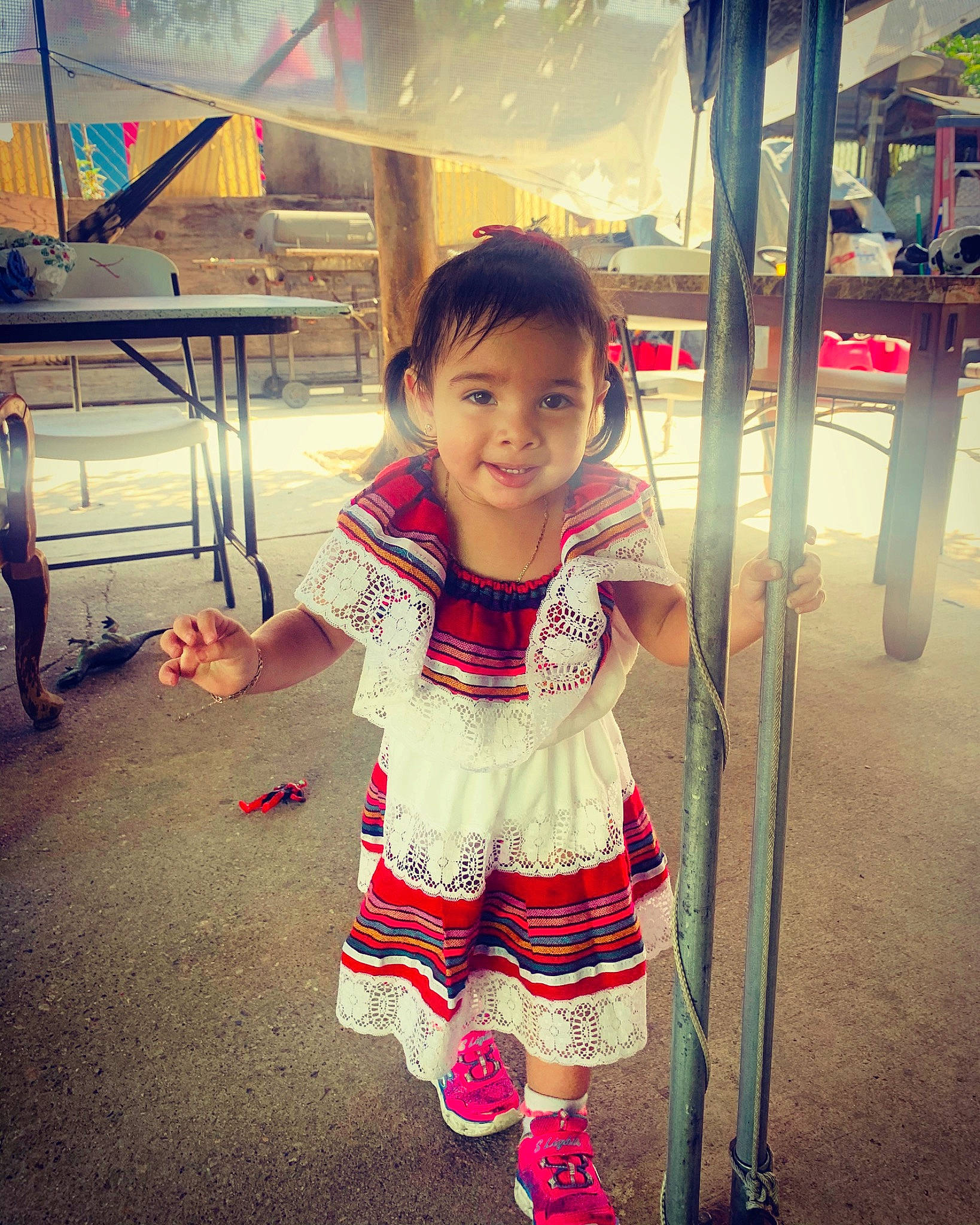 Luna joined the competition — help win amazing prizes! beauty, cheek, child, eye, fun, happy, joy, person, pink, play, skin, smile, snapshot, standing, toddler, tourism, vacation