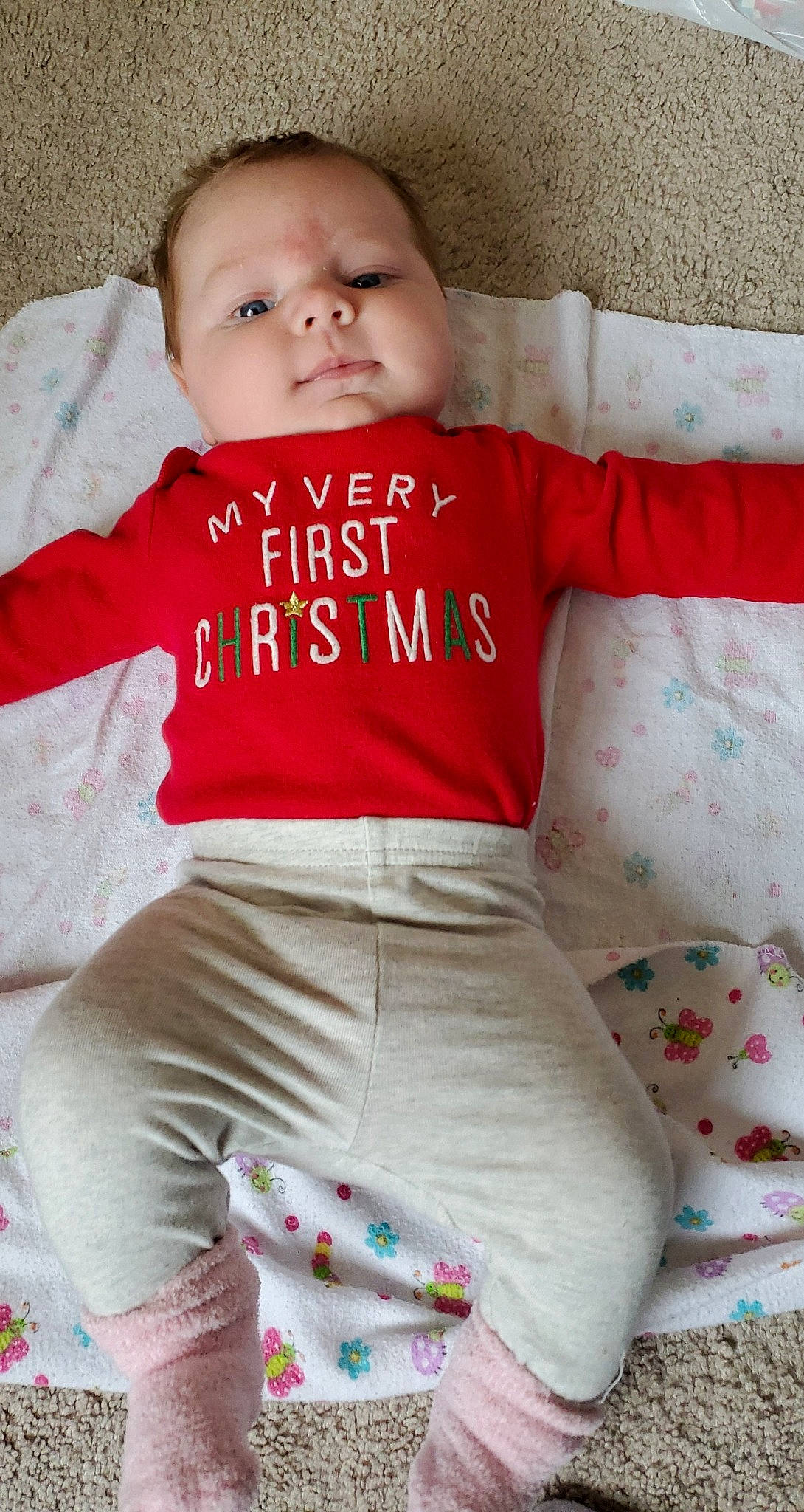 Malayah joined the competition — help win amazing prizes! active_pants, baby, baby_toddler_clothing, carmine, cheek, linens, lip, nightwear, pajamas, person, red, sleeve, sweatpant, textile, throw_pillow, toddler