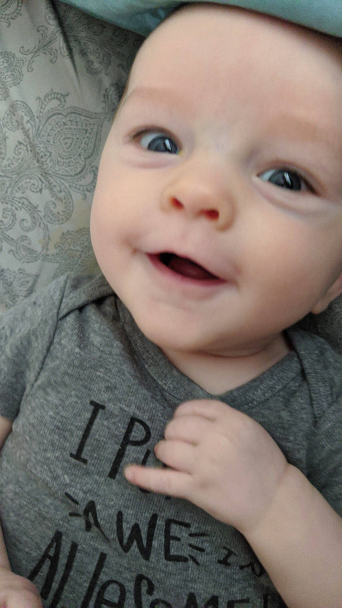 Banks is registered to the contest to win money with this photo: baby, cheek, child, chin, eye, eyebrow, eyelash, face, facial_expression, forehead, head, headwear, lip, mouth, nose, person, portrait, skin, smile, toddler