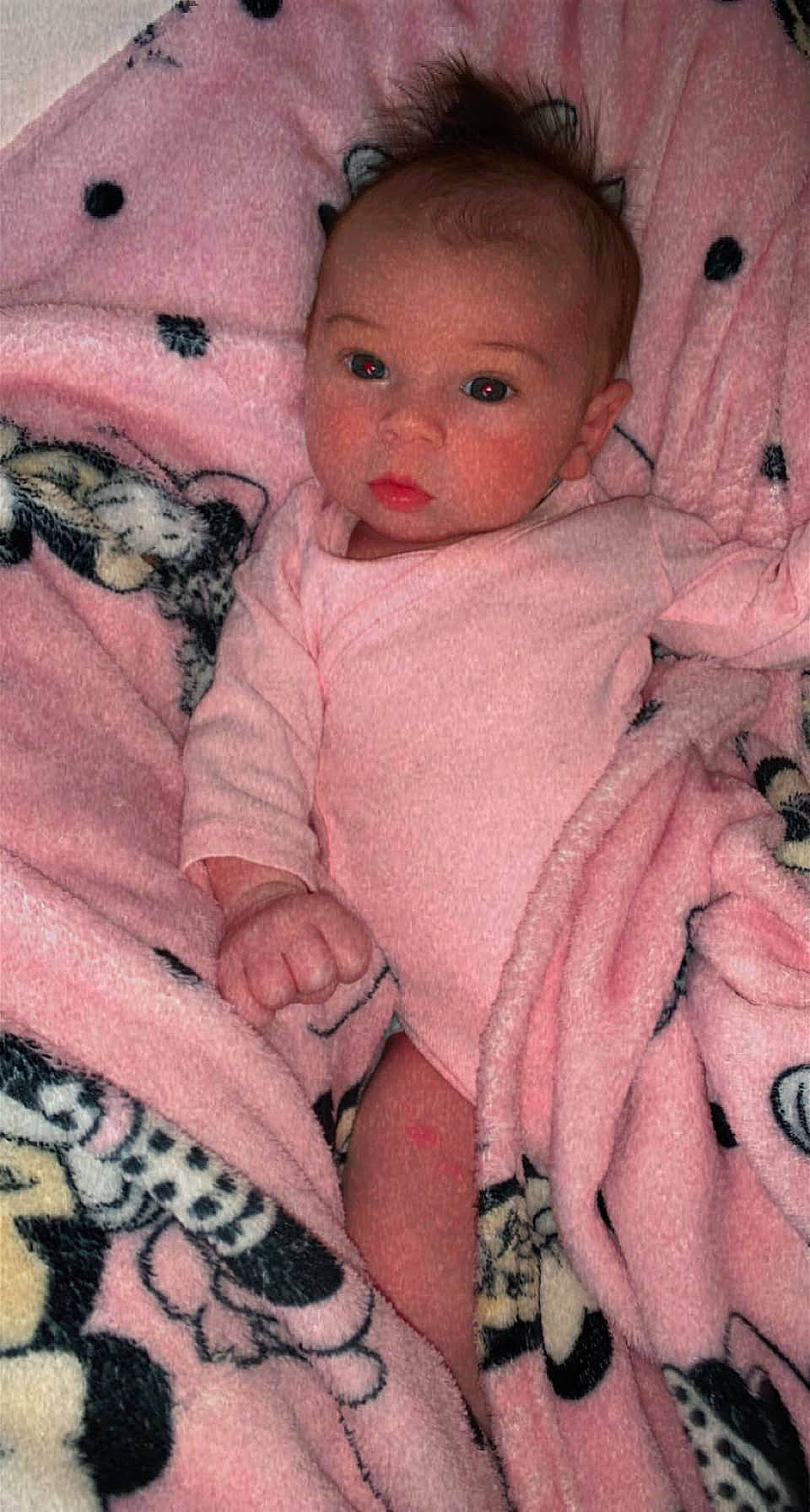 Enna participe au concours pour gagner de l'argent avec cette photo : art, baby, baby_toddler_clothing, cheek, child, comfort, doll, eye, eyelash, iris, lip, mammal, nose, pattern, person, pink, skin, sleeve, textile, toy