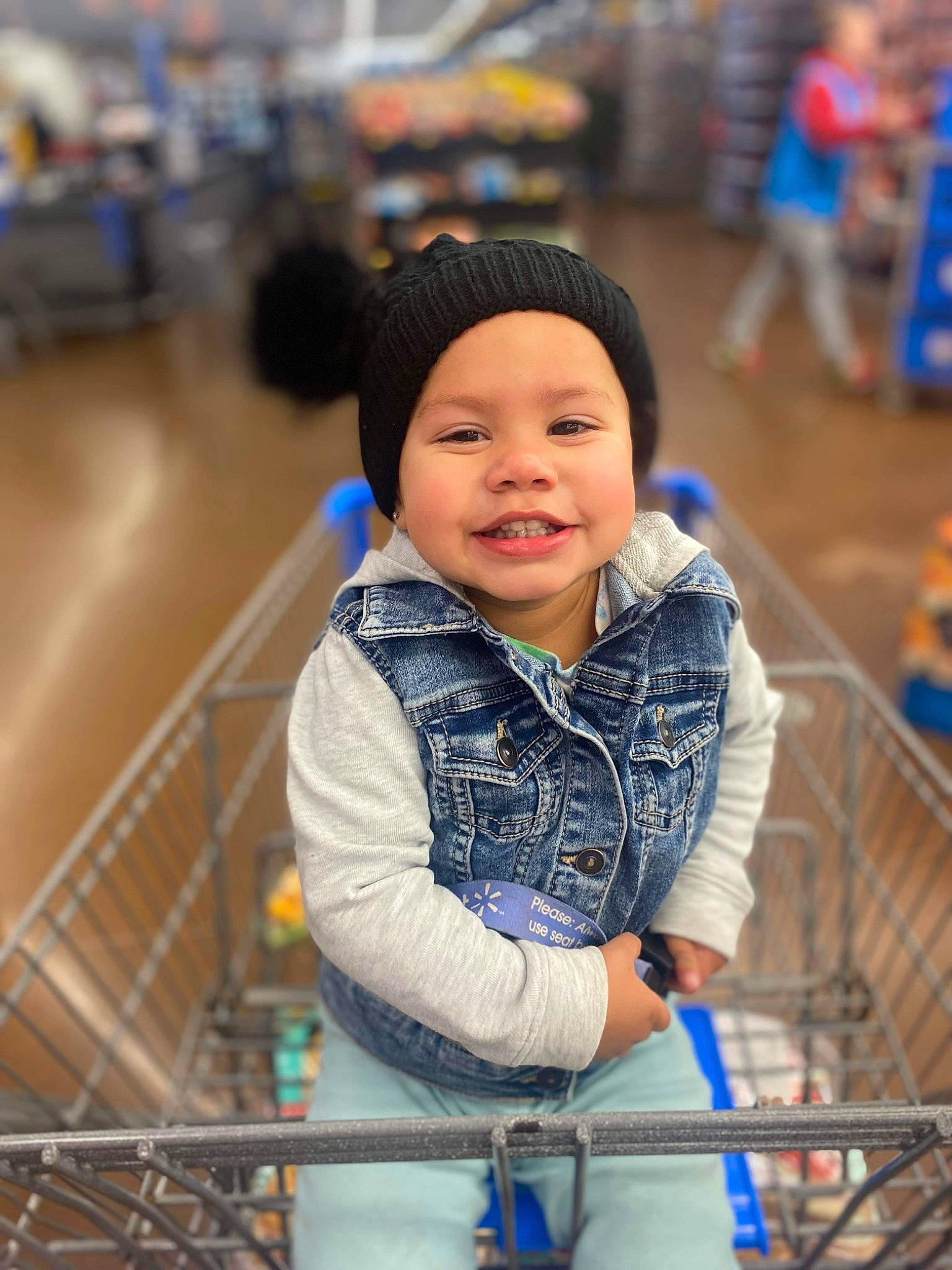 Layana joined the competition — help win amazing prizes! baby, blue, cap, child, city, electric_blue, fun, happy, headwear, joy, leisure, people, person, photograph, product, recreation, shopping_cart, skin, smile, snapshot