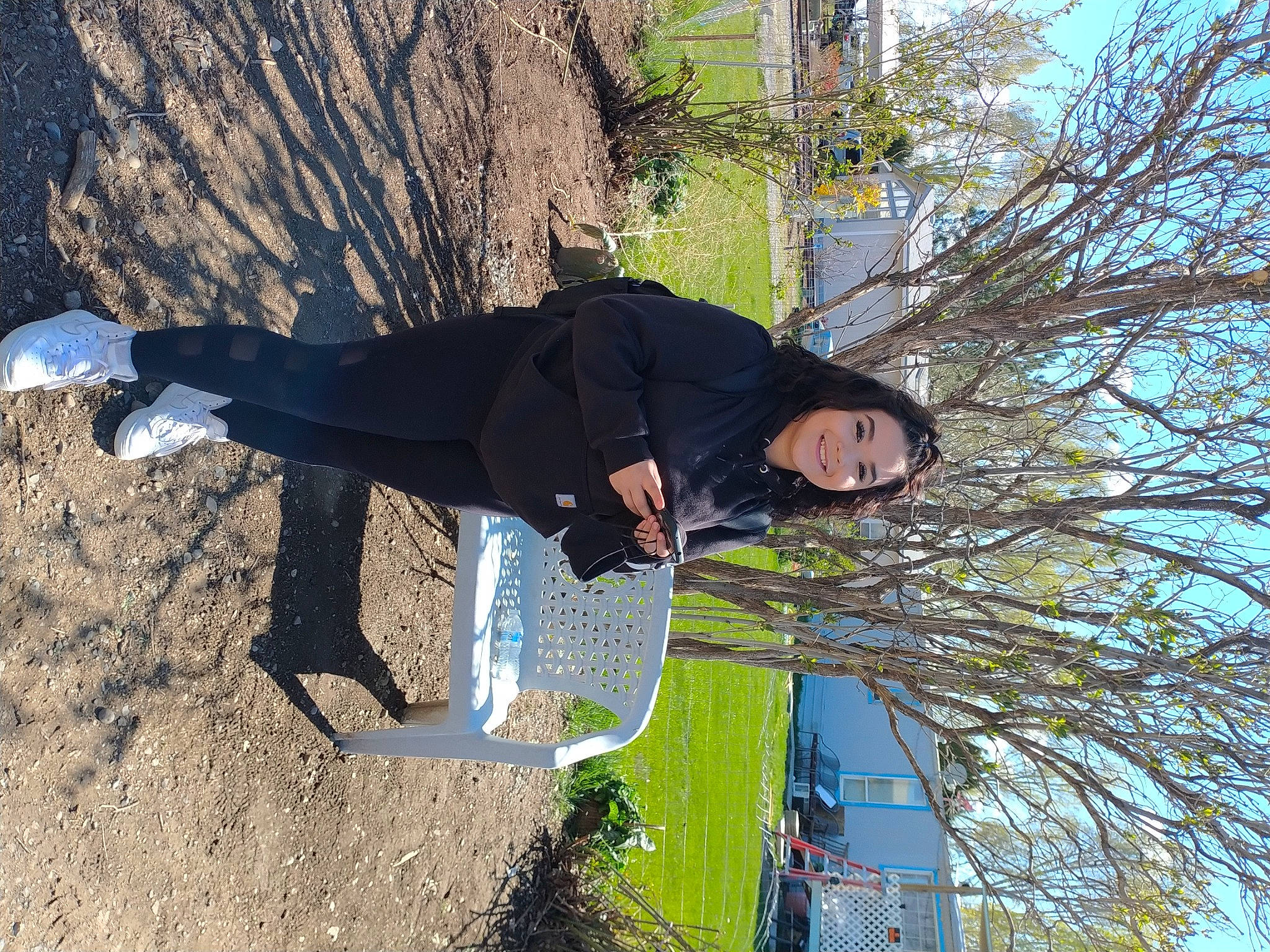 Allyiah is registered to the contest to win money with this photo: fun, grass, joy, leisure, people_in_nature, person, plant, recreation, shadow, sky, smile, soil, travel, tree