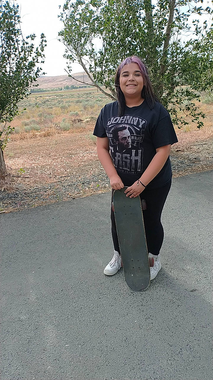 Allyiah is registered to the contest to win money with this photo: active_pants, asphalt, denim, grass, hair, happy, headwear, joy, knee, leisure, neck, person, plant, recreation, sleeve, smile, sportswear, street_fashion, t_shirt, thigh