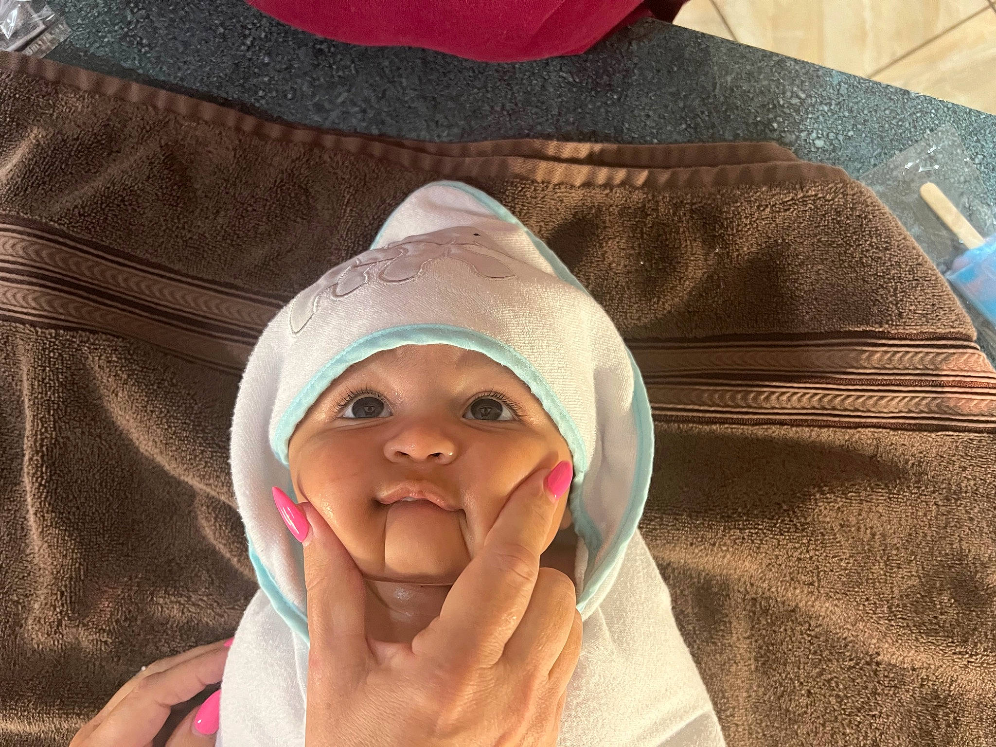 Kamden joined the competition — help win amazing prizes! baby, baby_products, baby_sleeping, baby_toddler_clothing, cap, child, comfort, fashion_accessory, fun, gesture, happy, headwear, laugh, linens, nail, person, sleeve, smile, thumb, toddler