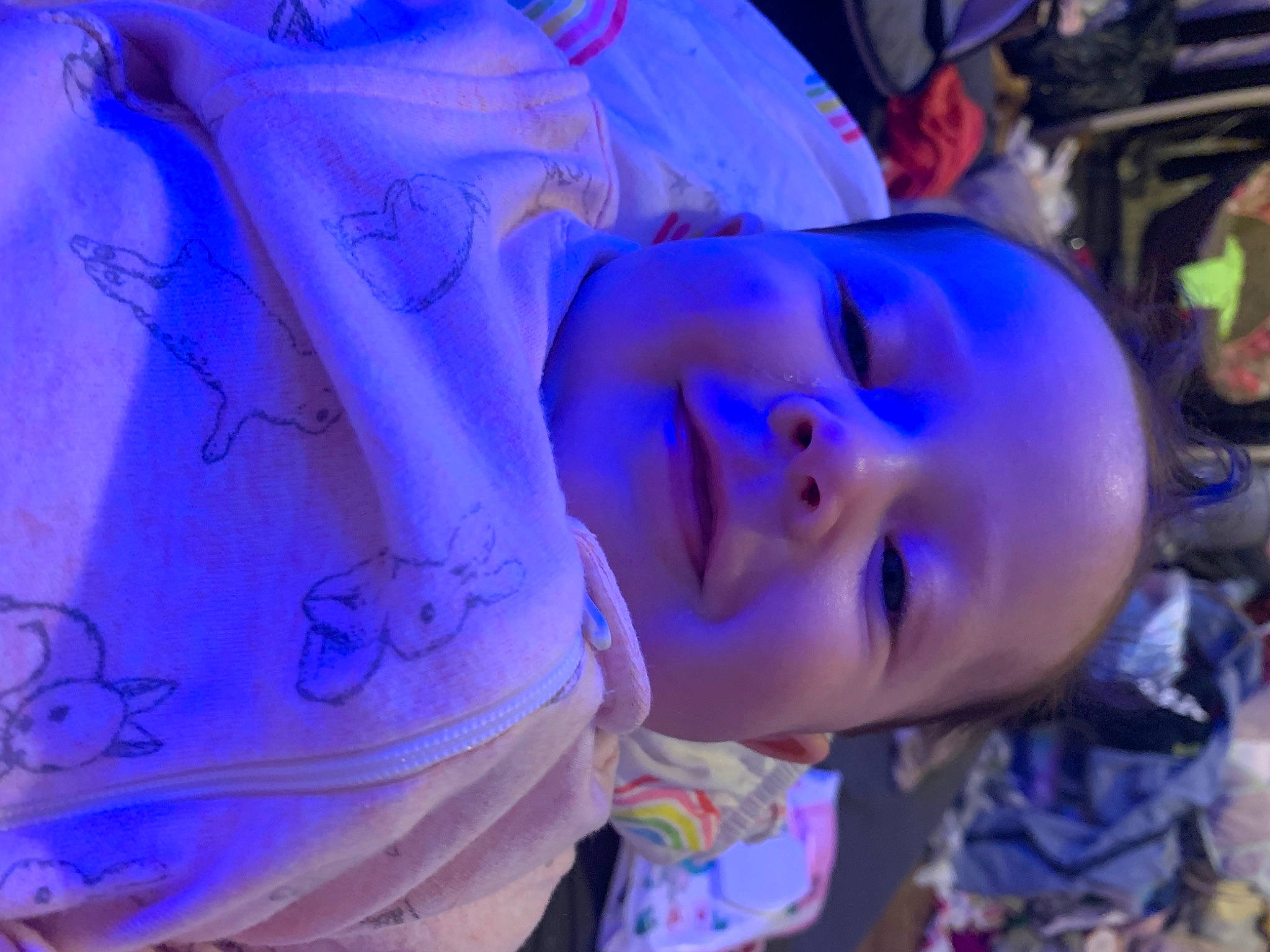Payton is registered to the contest to win money with this photo: baby, cheek, child, electric_blue, event, fun, happy, leisure, mouth, night, nose, organism, person, plant, purple, smile, toddler, tree, vertebrate, water