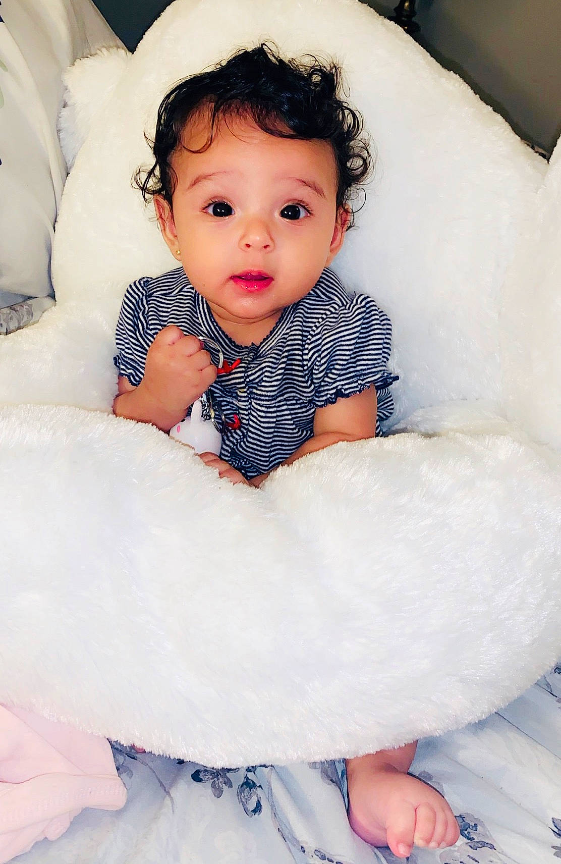 Reema-juliet joined the competition — help win amazing prizes! baby, baby_sleeping, baby_toddler_clothing, beauty, cheek, child, eye, face, hair_accessory, head, iris, lip, nose, person, photograph, pink, portrait_photography, product, skin, toddler