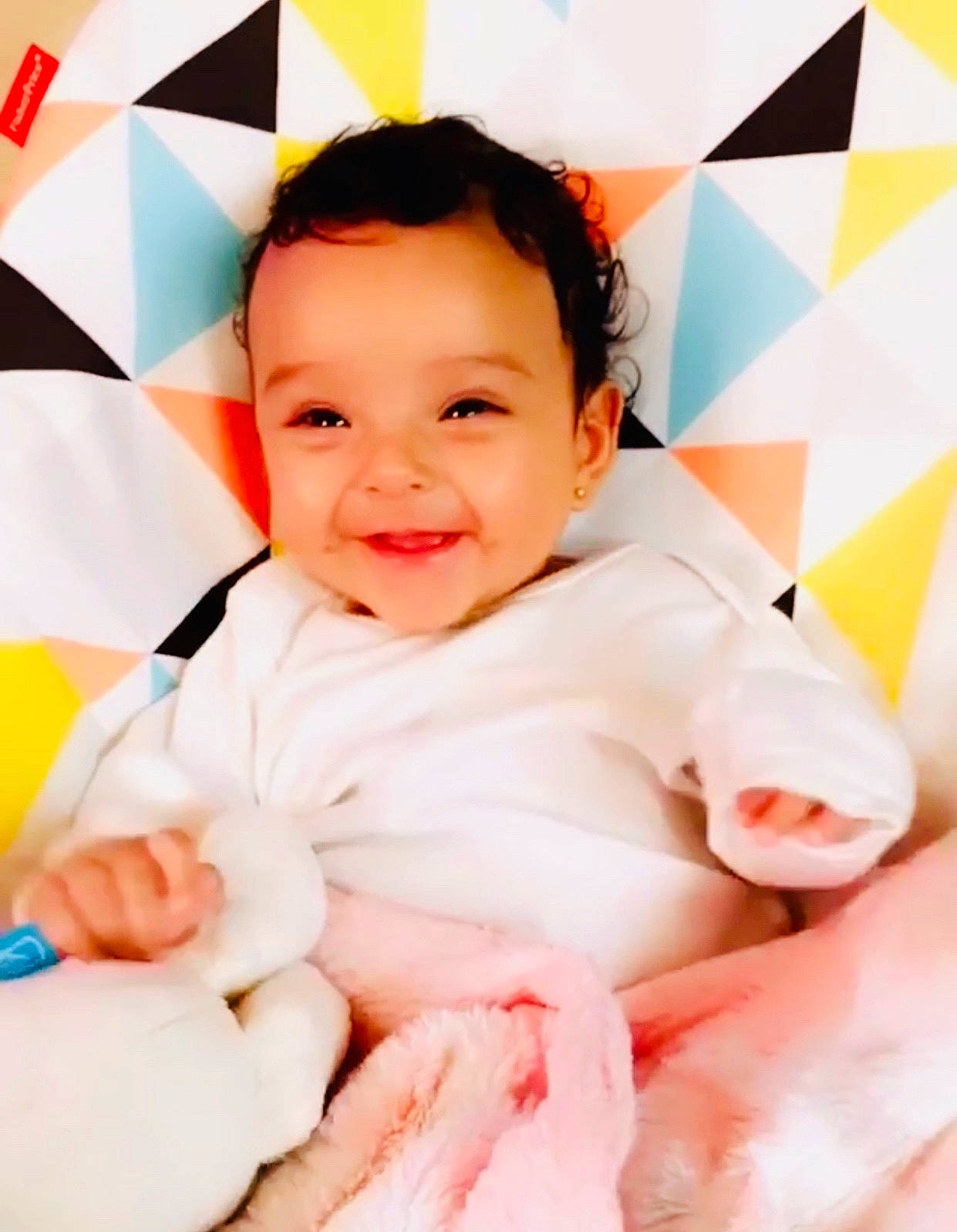 Reema-juliet is registered to the contest to win money with this photo: baby, cheek, child, joy, nose, orange, person, skin, smile, toddler