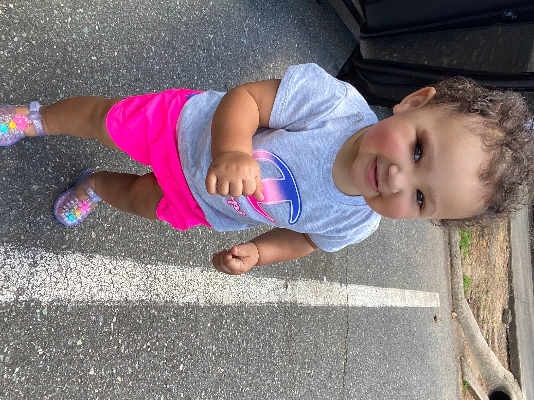 Kehleah joined the competition — help win amazing prizes! asphalt, calf, child, cool, elbow, electric_blue, fun, grass, human_body, human_leg, joy, knee, leisure, person, road_surface, sidewalk, sitting, smile, snapshot, thigh