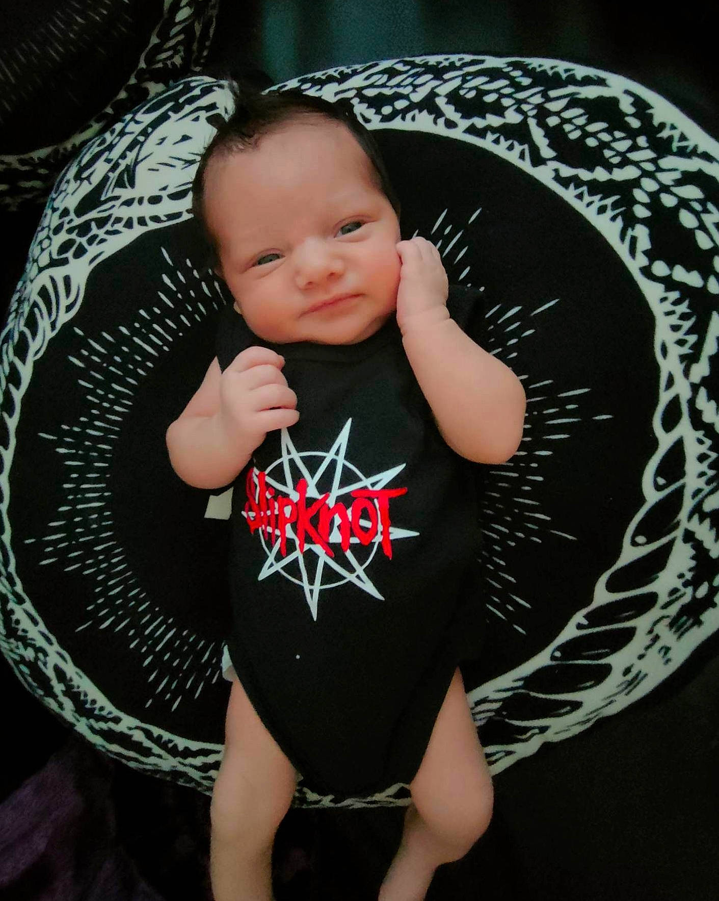 Anakin joined the competition — help win amazing prizes! arm, baby, baby_toddler_clothing, cheek, child, fashion_accessory, flash_photography, fun, grass, headgear, human_leg, mammal, pattern, person, sitting, skin, sleeve, t_shirt, thigh, toddler