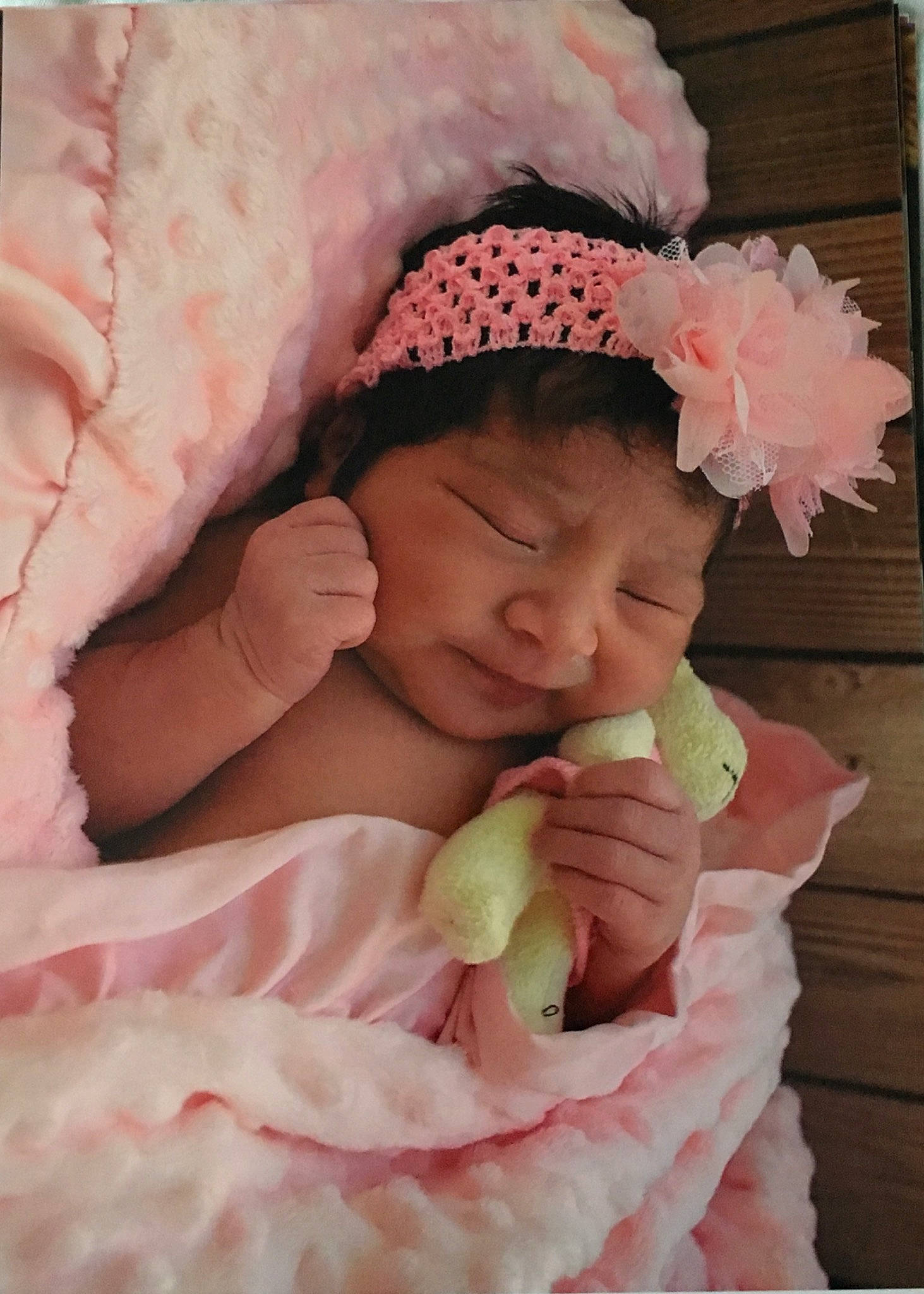 Briana joined the competition — help win amazing prizes! baby, baby_products, cheek, child, fashion_accessory, headgear, headwear, person, pink, product, textile, toddler