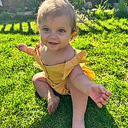 Sienna joined the competition — help win amazing prizes! baby, backyard, bodypart, face, finger, grass, hand, head, herbal, herbs, lawn, nature, outdoors, person, photography, plant, portrait, sitting, summer, yard