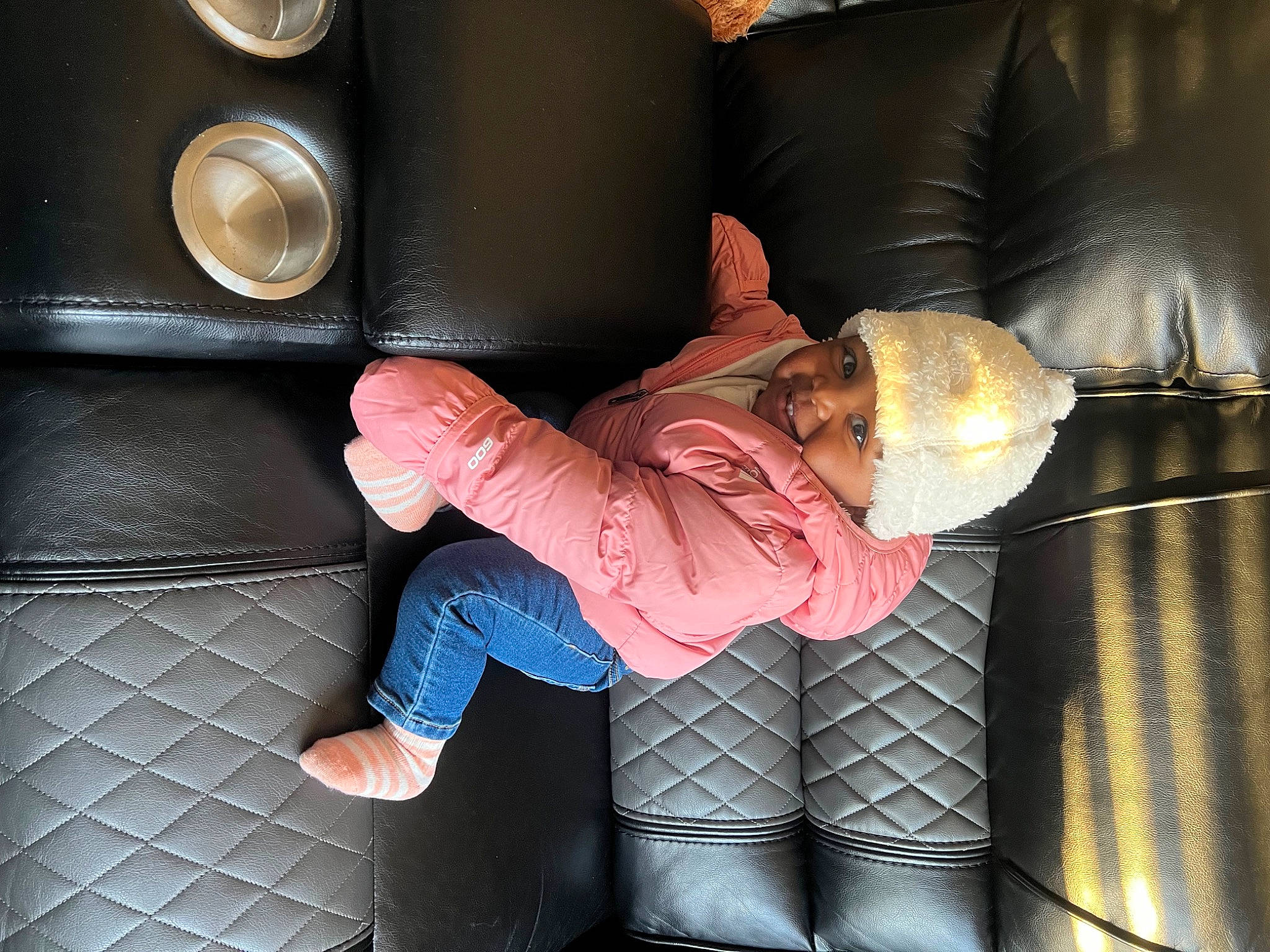 Brooke joined the competition — help win amazing prizes! auto_part, automotive_design, automotive_exterior, automotive_lighting, baby, car_seat, child, comfort, family_car, finger, flash_photography, fun, hand, headwear, lap, luxury_vehicle, motor_vehicle, person, sitting, thumb