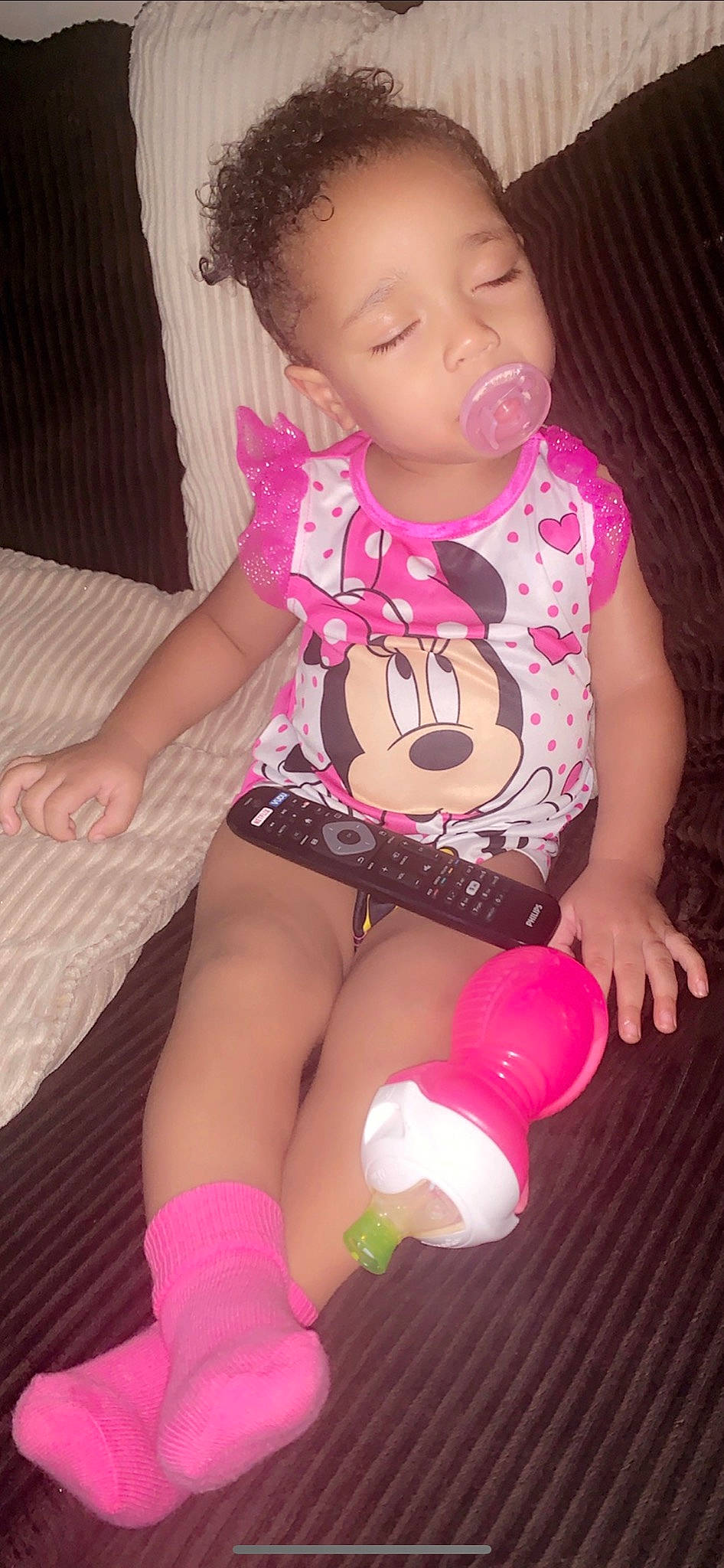 Alaysia joined the competition — help win amazing prizes! baby, child, leg, person, pink, play, thigh, toddler