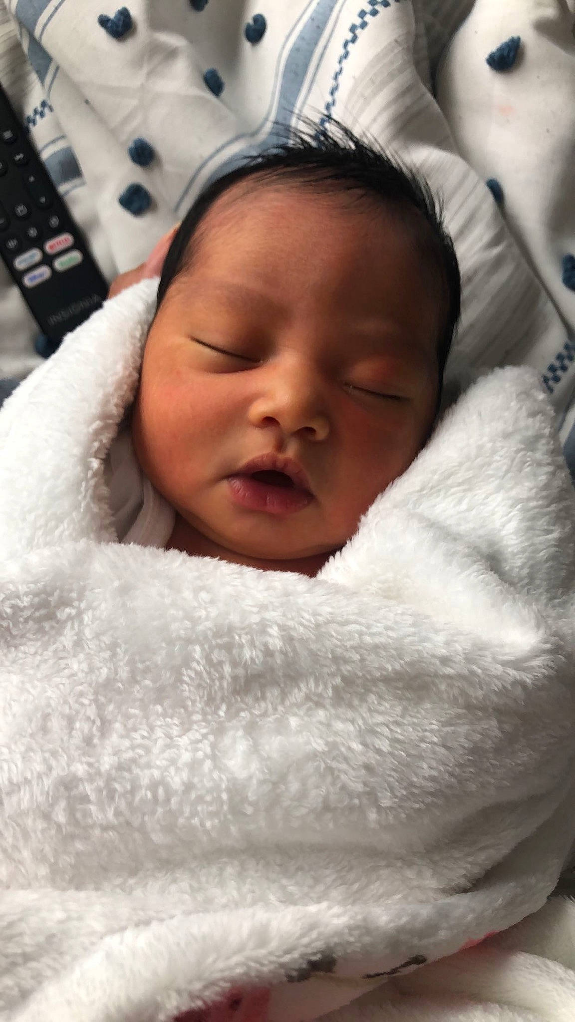 Aubree joined the competition — help win amazing prizes! baby, baby_sleeping, cheek, child, chin, close_up, comfort, computer_keyboard, eyebrow, finger, happy, head, iris, linens, lip, mouth, nose, person, skin, toddler