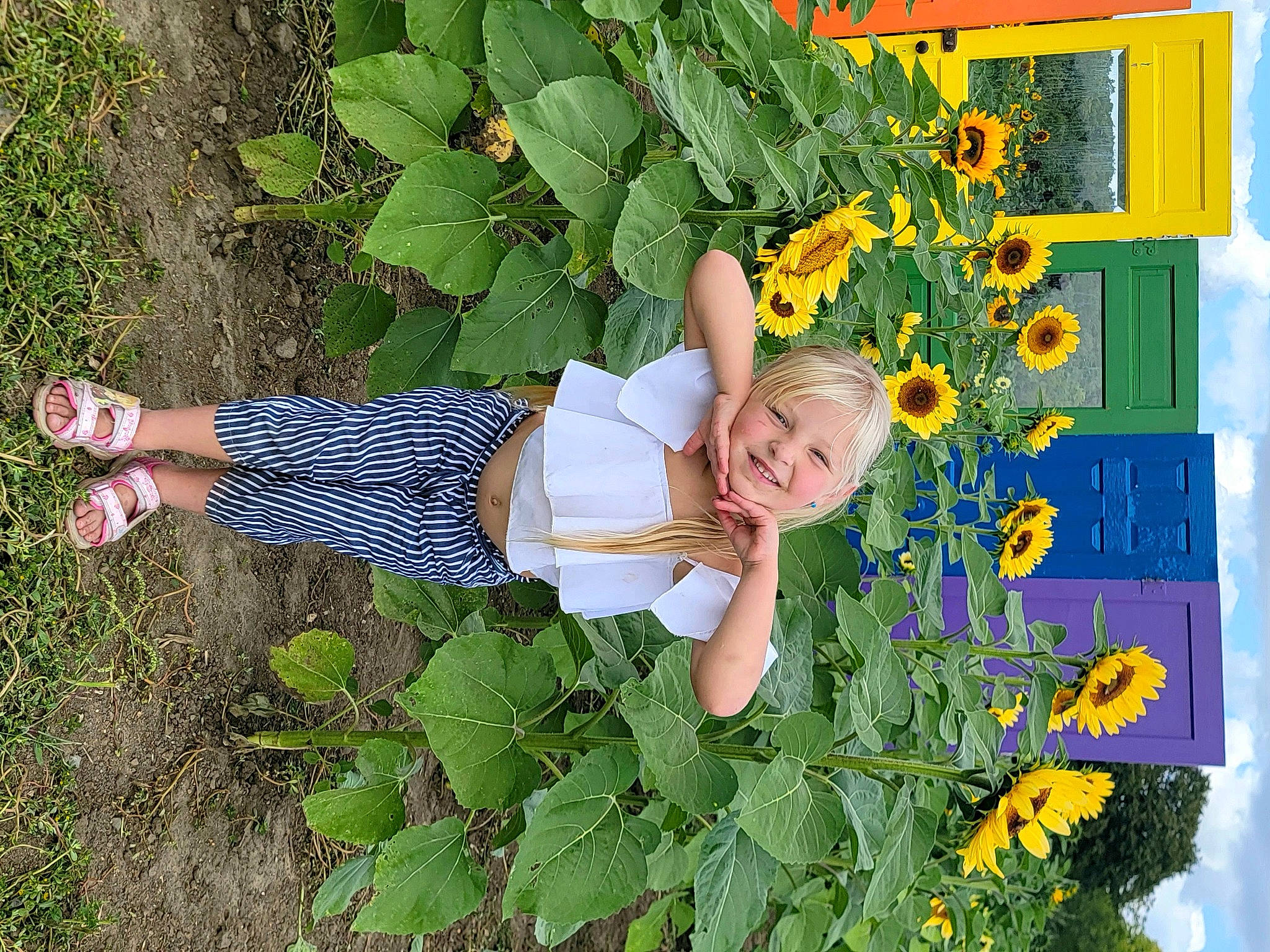 Gabriella joined the competition — help win amazing prizes! annual_plant, baby_toddler_clothing, botany, child, flower, flowering_plant, gardening, grass, green, groundcover, happy, herb, house, joy, nature, people_in_nature, person, petal, plant, shrub