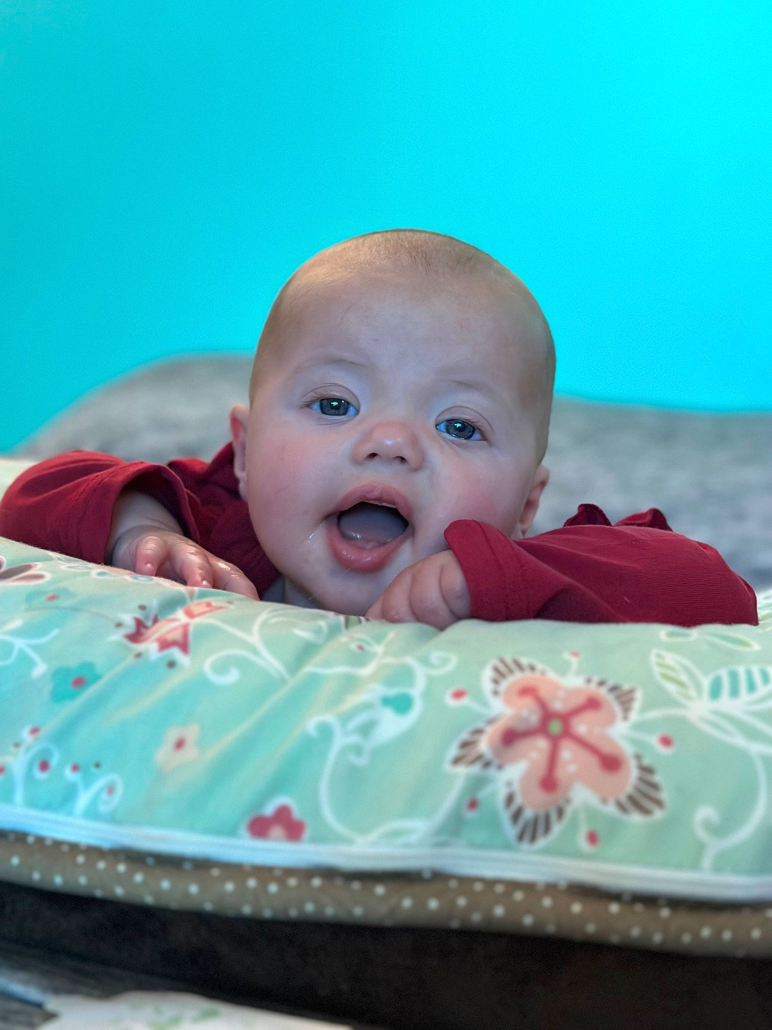 Amara is registered to the contest to win money with this photo: baby, baby_laughing, baby_products, baby_toddler_clothing, cheek, child, comfort, event, fun, grass, happy, laugh, leisure, linens, magenta, person, pink, room, smile, sweetness