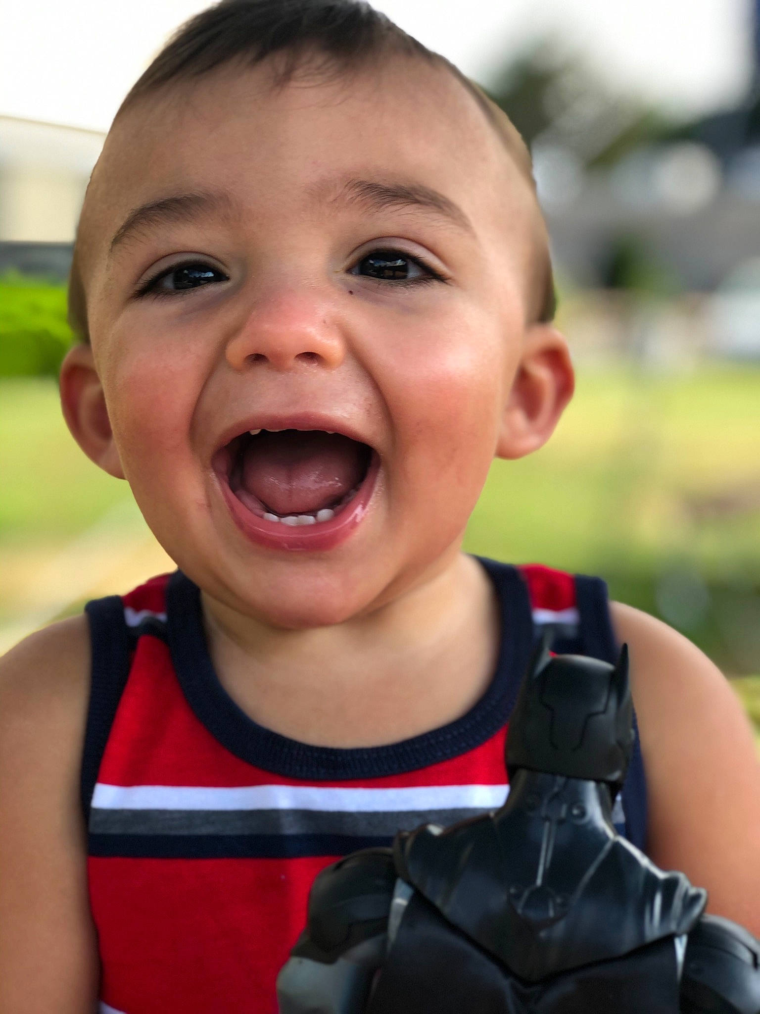 Noah joined the competition — help win amazing prizes! baby, cheek, child, chin, face, facial_expression, fun, happy, head, laugh, mouth, nose, person, skin, smile, toddler, tongue, tooth
