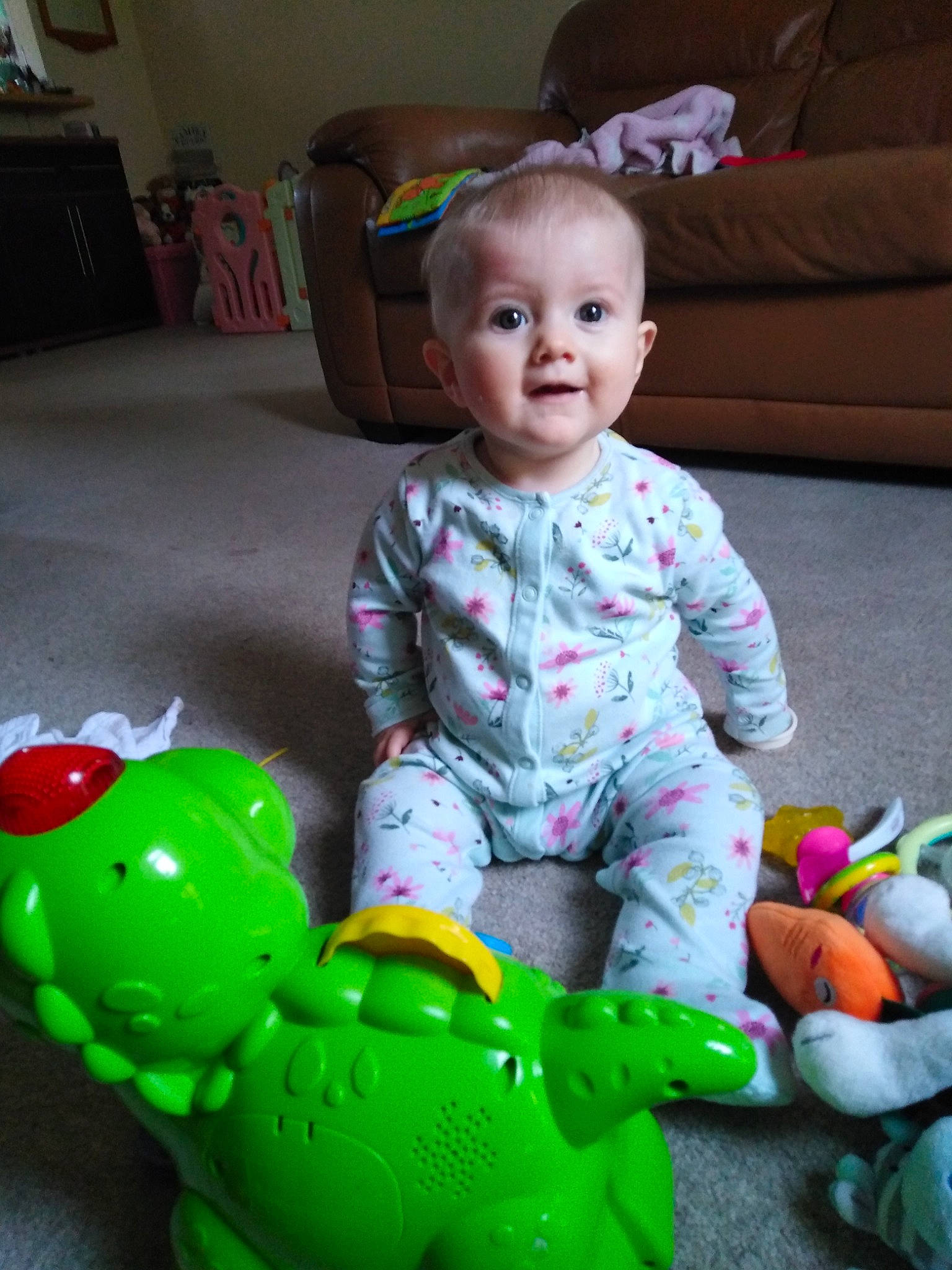 Louise is registered to the contest to win money with this photo: baby, baby_playing_with_toys, baby_toys, child, person, play, sitting, toddler, toy