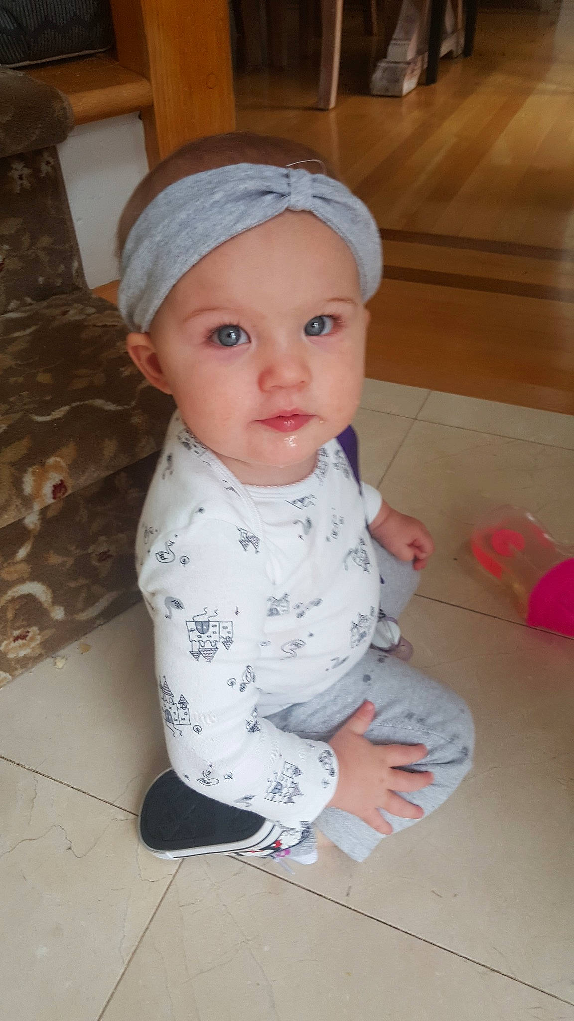 Carina joined the competition — help win amazing prizes! cheek, child, day, girl, hair_accessory, head, headgear, human_hair_color, infant, person, pink, product, skin, textile, toddler