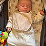 Kayden joined the competition — help win amazing prizes! baby, bear_pattern, bib, blanket, child, cozy, cushion, cute, face, footed_pajamas, hand, indoors, infant, nap, pajamas, peaceful, sleeping, soft, stroller, toy