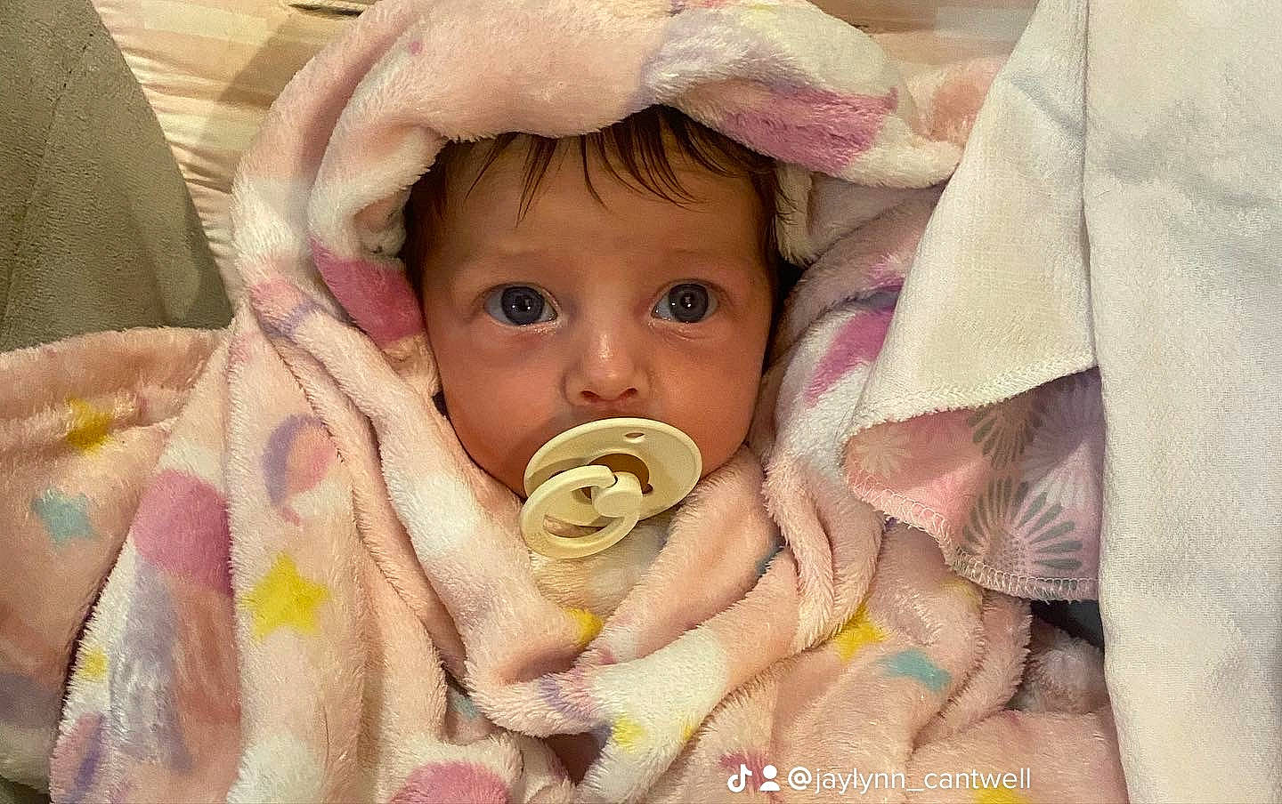 Madalynn joined the competition — help win amazing prizes! baby, baby_products, baby_safety, baby_toddler_clothing, cheek, child, comfort, eye, eyebrow, eyelash, headgear, infant_bed, iris, linens, lip, nose, person, pink, skin, sleeve