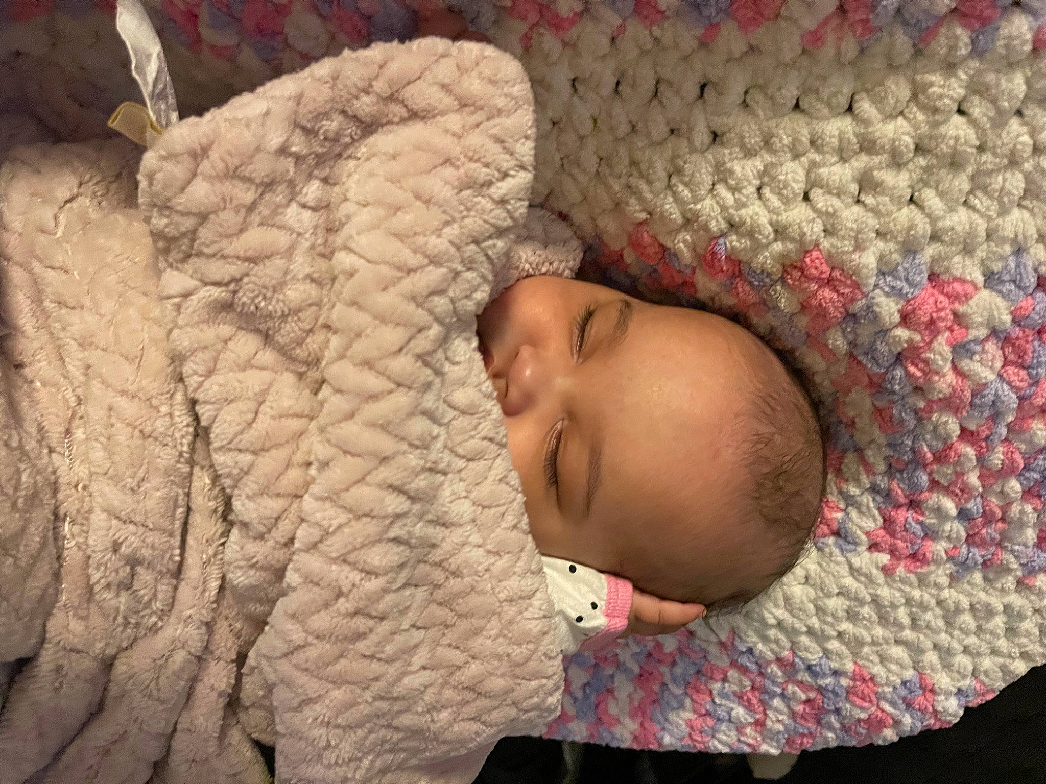 Makayla joined the competition — help win amazing prizes! baby, baby_products, baby_toddler_clothing, bedding, bedtime, cheek, child, comfort, happy, knitting, linens, nap, pattern, person, room, skin, sleep, smile, toddler, wood