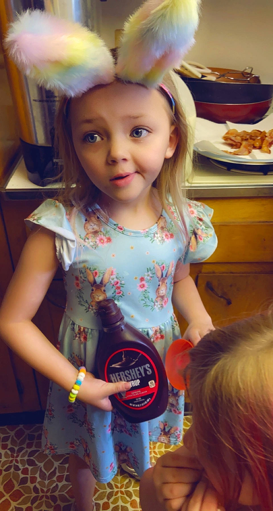 Natalie joined the competition — help win amazing prizes! baby_toddler_clothing, cheek, child, face, facial_expression, finger, fun, hair, happy, head, iris, organ, person, pink, skin, sleeve, smile, standing, t_shirt, toddler