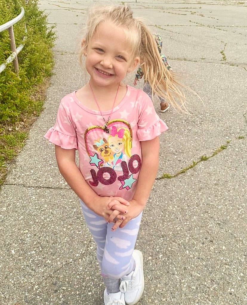 Averie joined the competition — help win amazing prizes! arm, baby_toddler_clothing, face, facial_expression, fun, grass, hair, hand, happy, head, human_body, joy, people_in_nature, person, pink, plant, sleeve, smile, summer, t_shirt