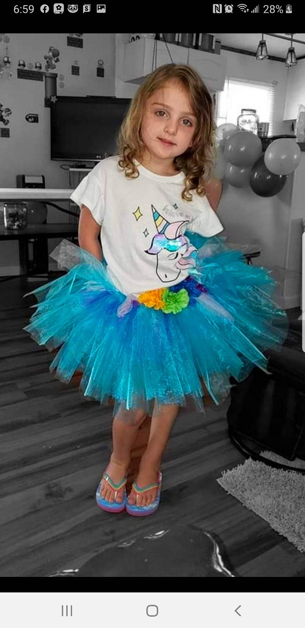 Dixie joined the competition — help win amazing prizes! aqua, ballet_tutu, blue, child, clothing, costume, fashion_accessory, feather, person, toddler, turquoise