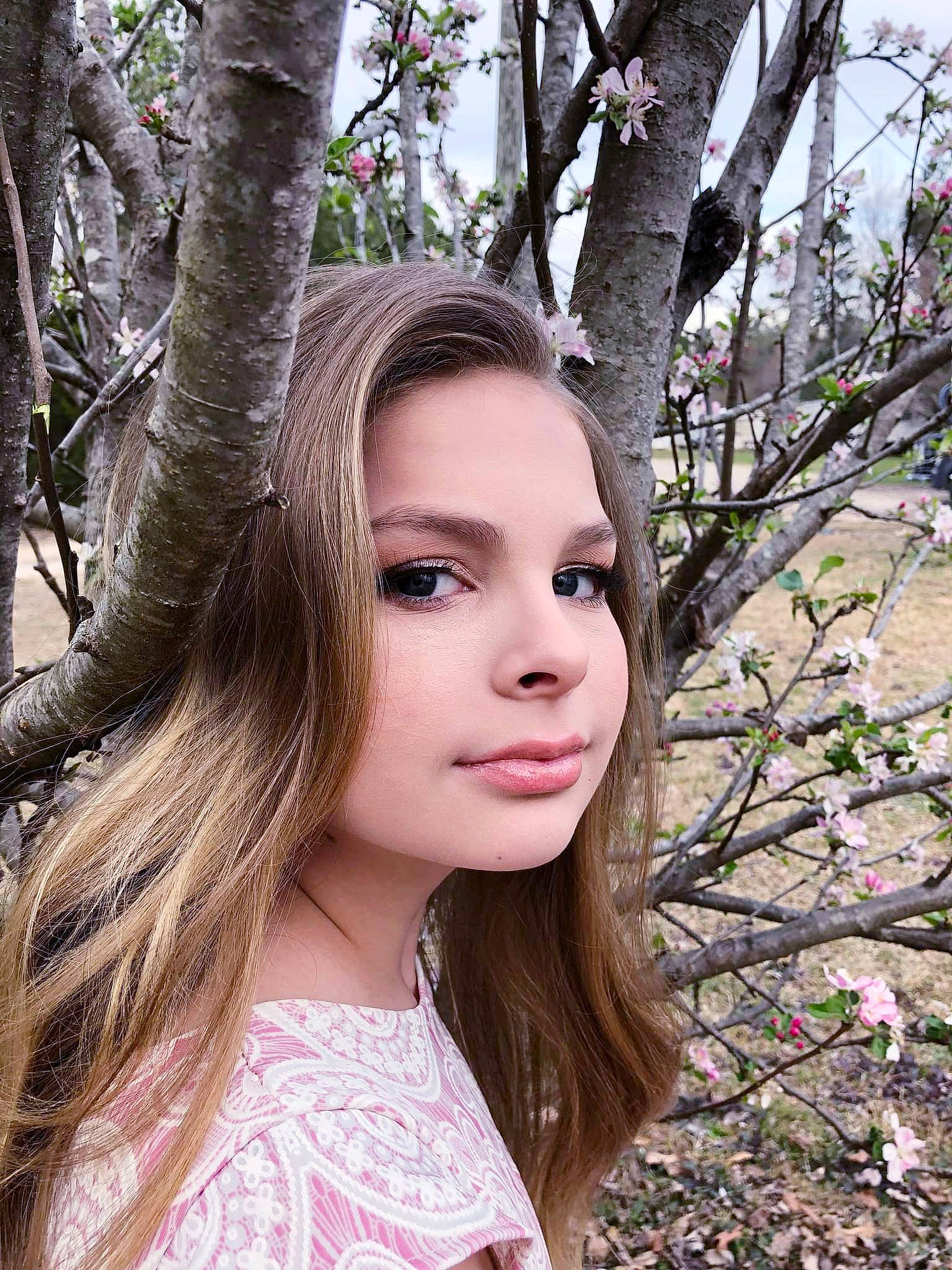 Emily joined the competition — help win amazing prizes! botany, branch, eye, eyelash, fawn, flash_photography, grass, happy, iris, layered_hair, lip, long_hair, people_in_nature, person, plant, skin, tree, trunk, twig, wood