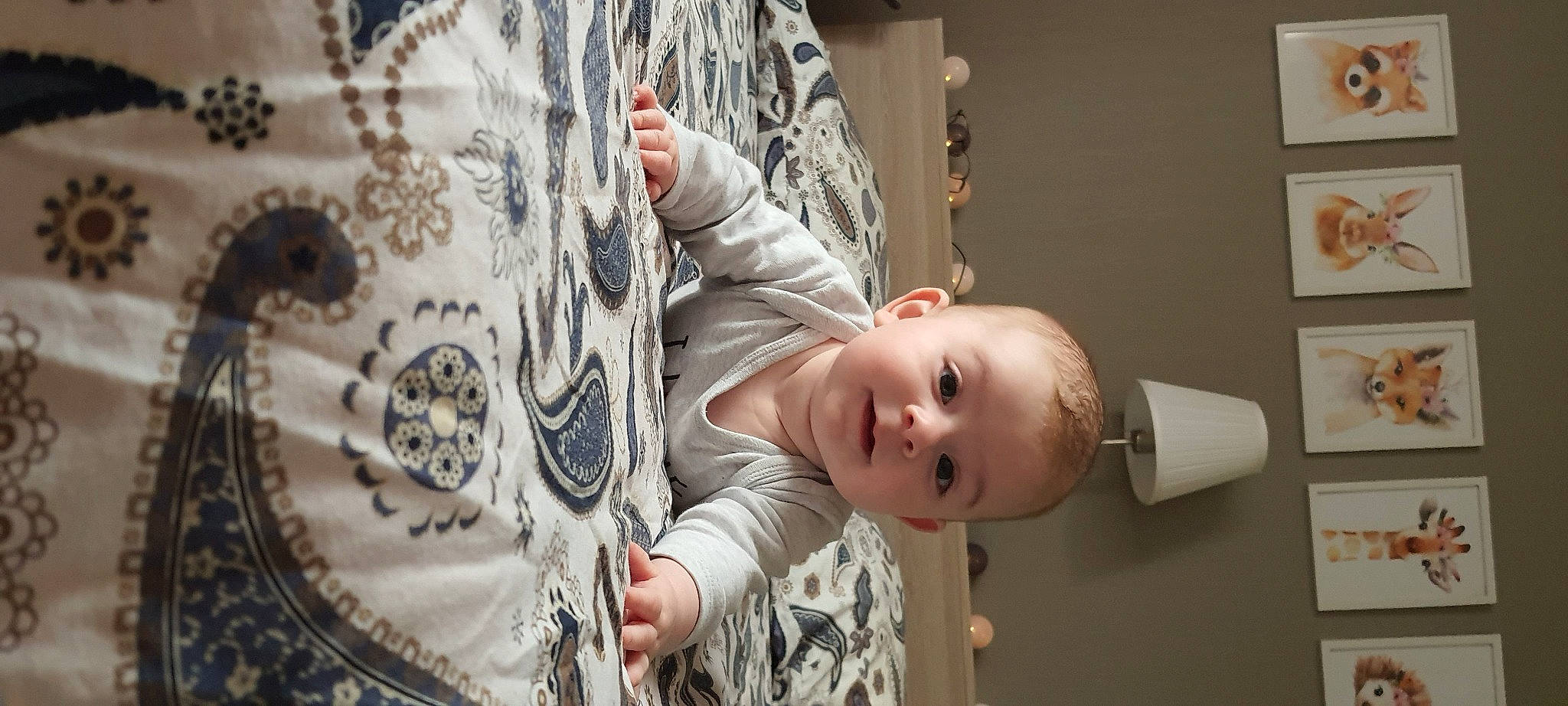 Nina participe au concours pour gagner de l'argent avec cette photo : baby, chair, comfort, dress, finger, flash_photography, hairstyle, hand, happy, human, linens, pattern, person, room, sitting, skin, sleeve, textile, toddler, tree