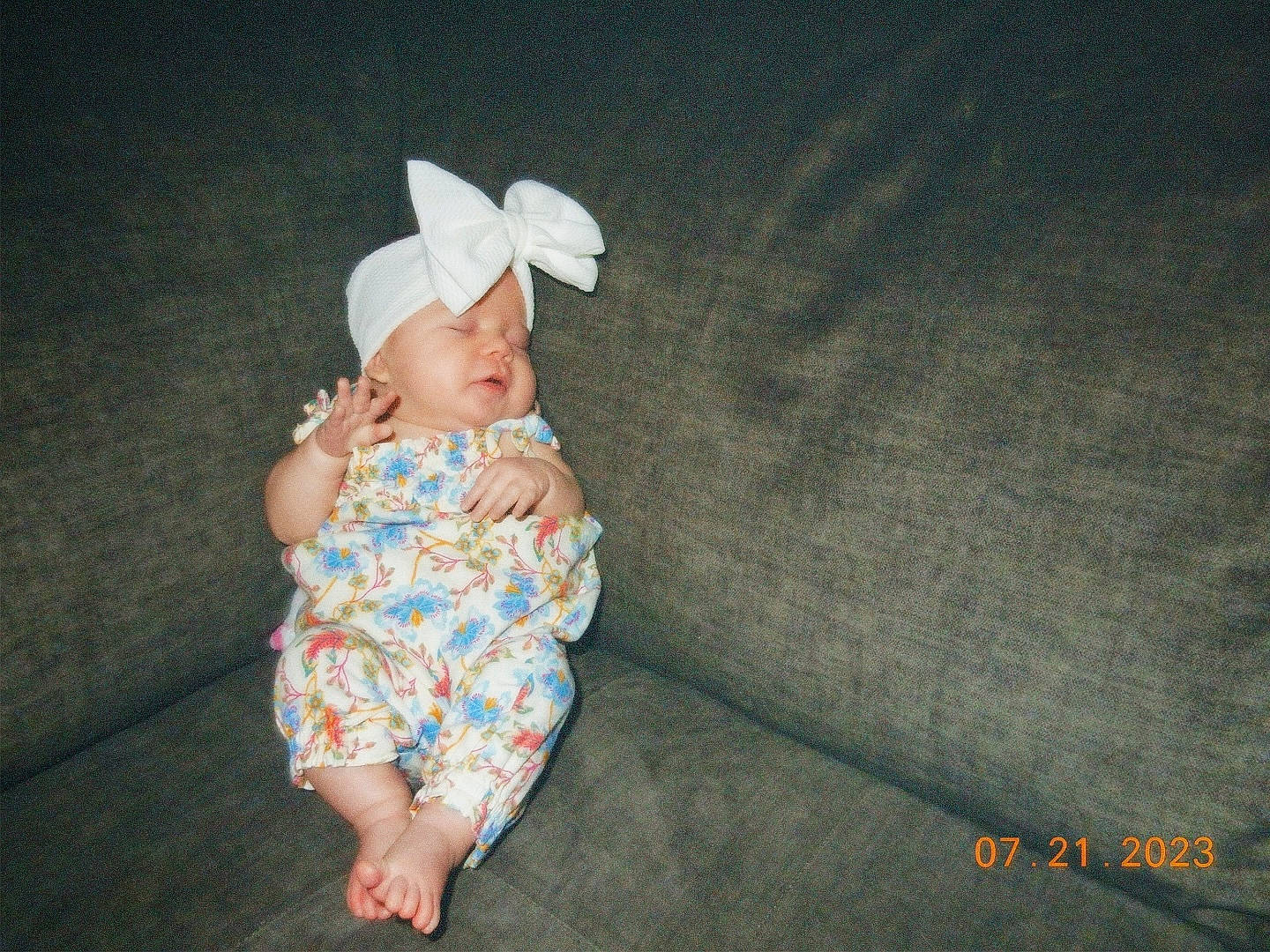 Miley joined the competition — help win amazing prizes! baby, baby_toddler_clothing, child, comfort, darkness, day_dress, flash_photography, flooring, foot, fun, grass, happy, hat, headwear, human_leg, pattern, person, portrait_photography, sitting, sleeve