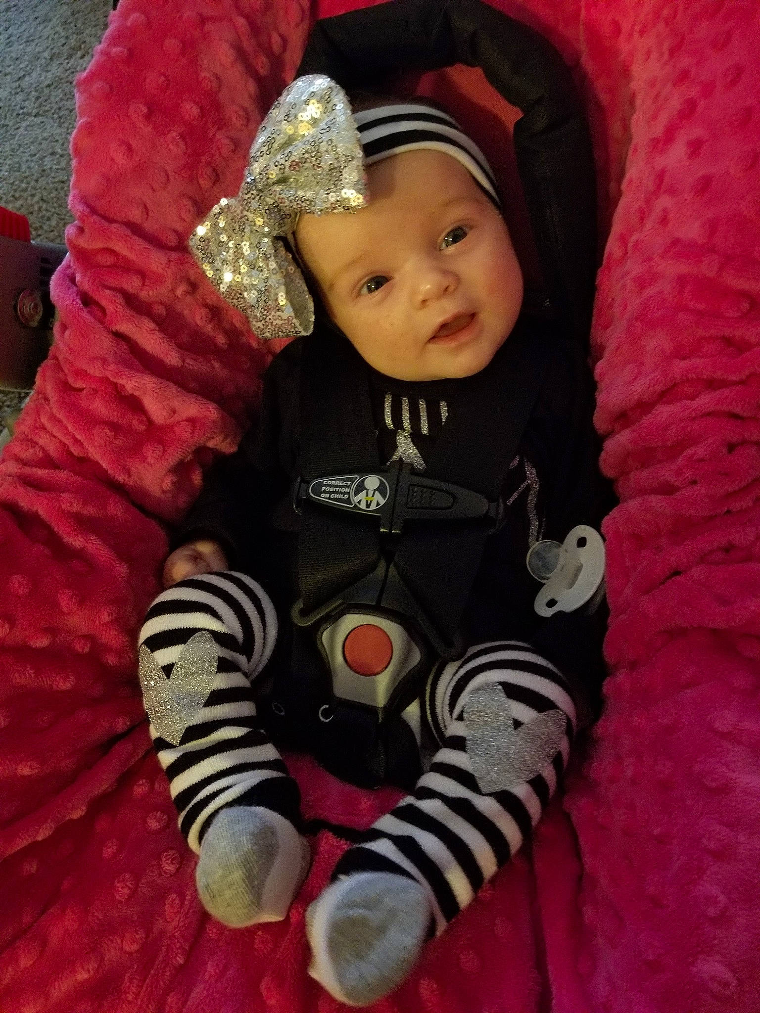 Emilee joined the competition — help win amazing prizes! child, girl, hair_accessory, headgear, infant, person, pink, product, skin, smile, toddler