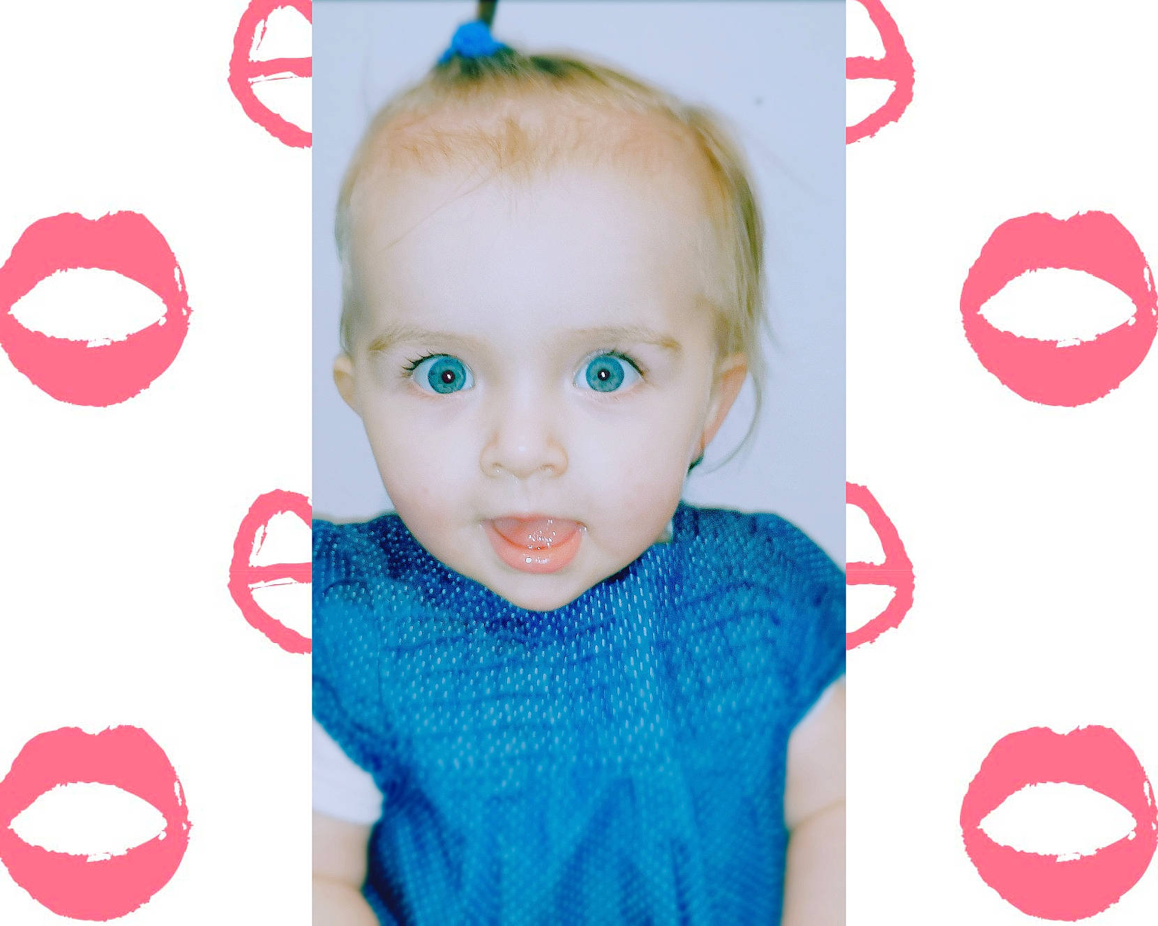 Thalia a rejoint le concours — aidez-le/la à gagner de superbes lots ! baby, baby_toddler_clothing, cheek, chin, facial_expression, font, hairstyle, happy, head, headgear, human, mammal, person, photograph, pink, product, skin, sleeve, smile, textile